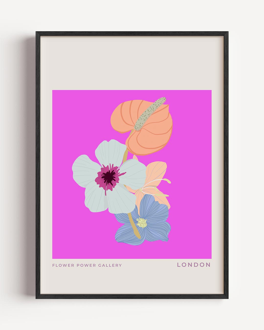 Bloemenpracht Pastel Poster-WallArtistic