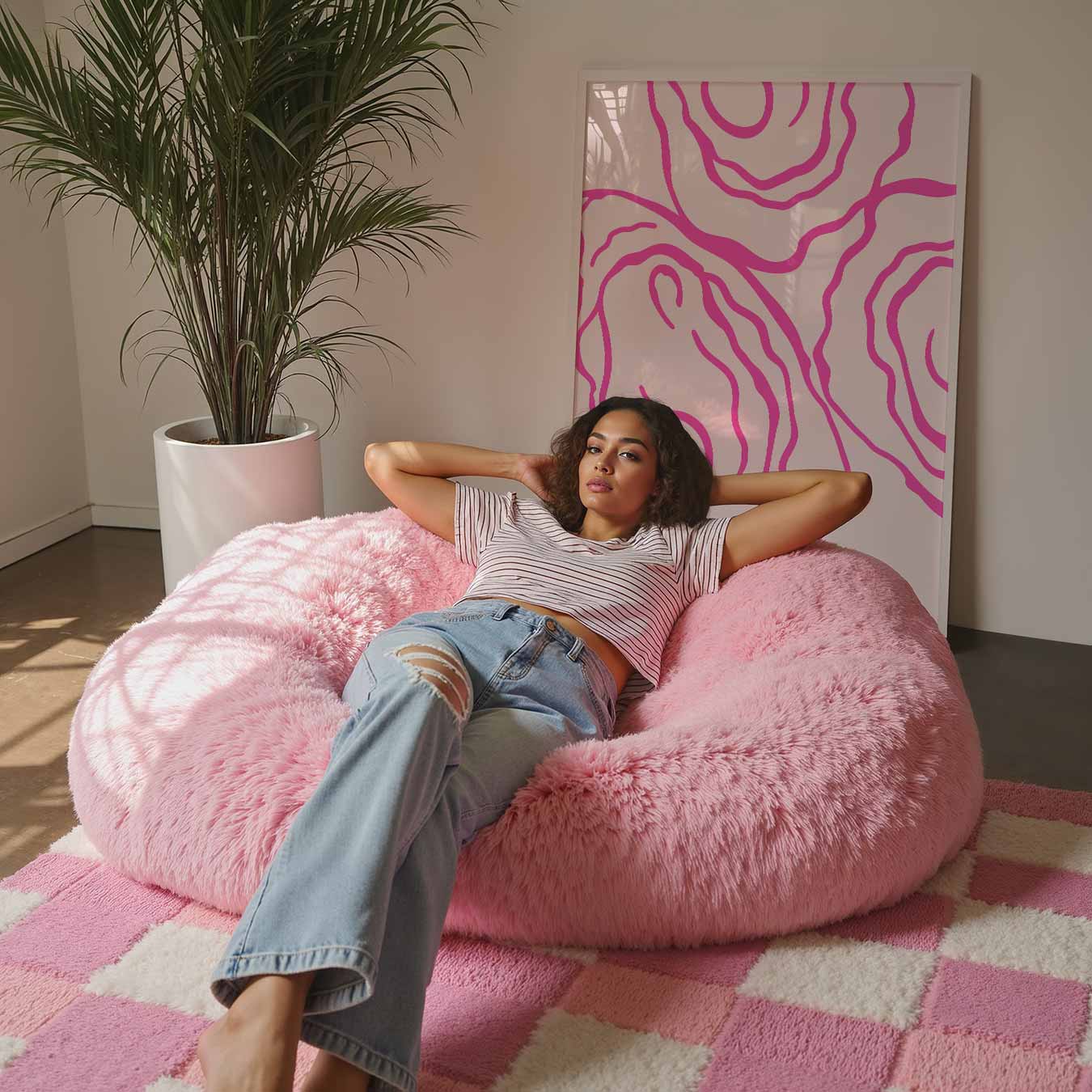 Moderne Pastel Oyster Print Poster-WallArtistic