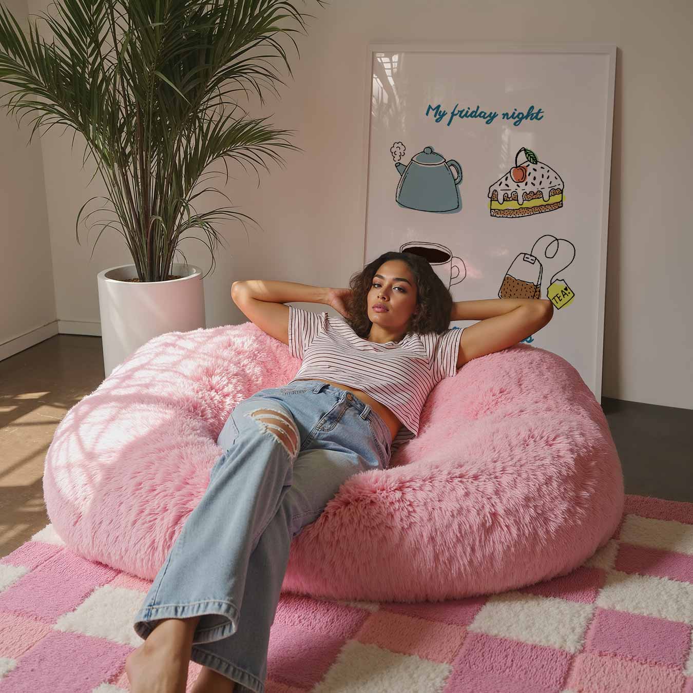 Ontspannen Vrijdagavond Poster-WallArtistic