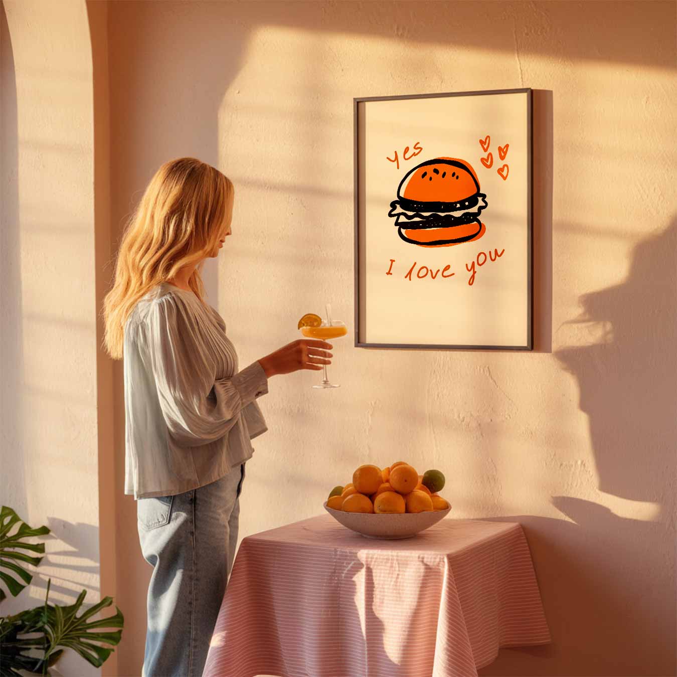 Liefdevolle Burger Poster