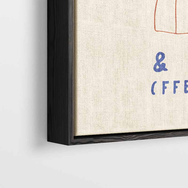 Eenvoudige Koffie Charme Kunstwerk-canvas-dibond-plexiglas-wanddecoratie-WallArtistic