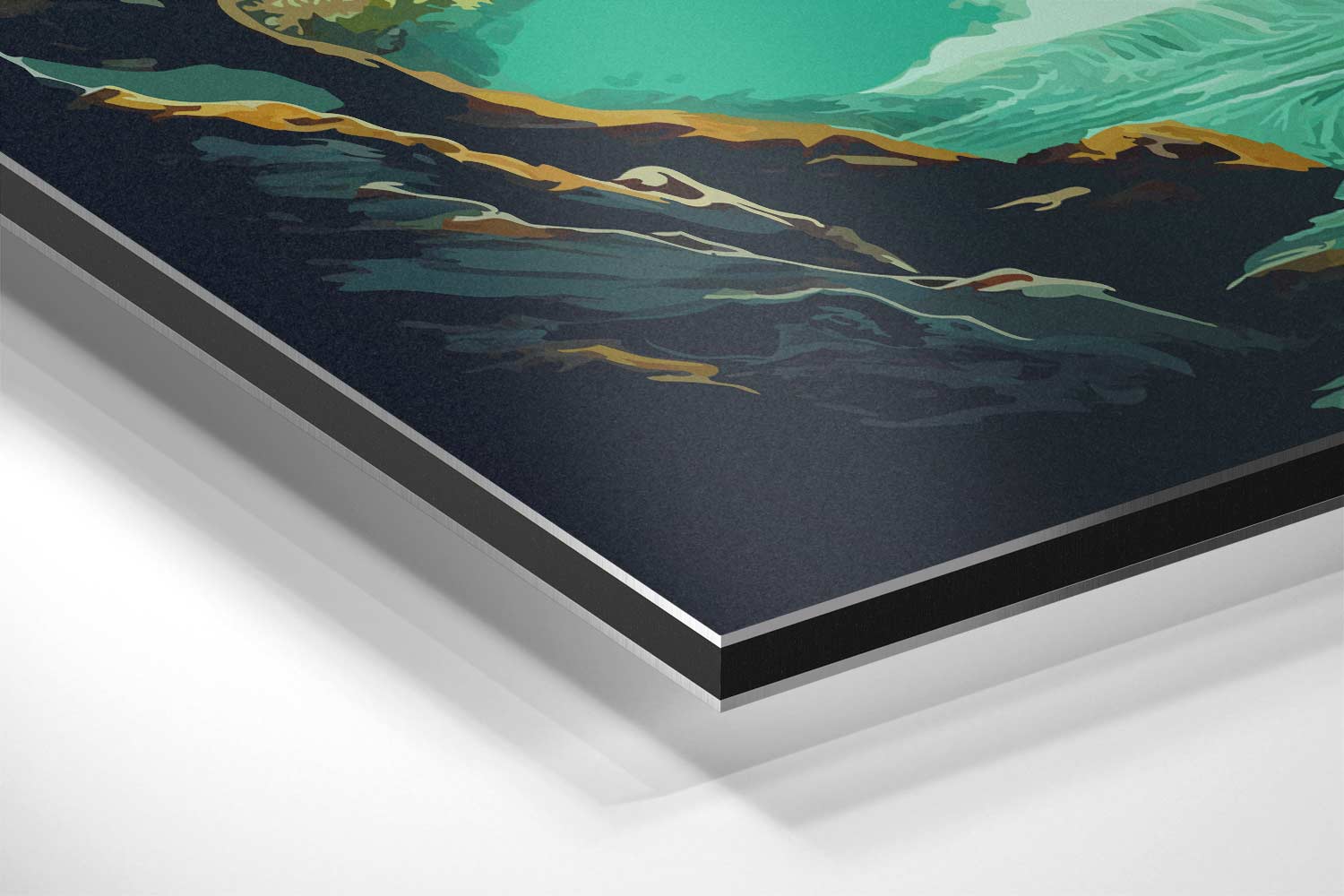 Magische Waterval Kunstwerk-canvas-dibond-plexiglas-wanddecoratie-WallArtistic