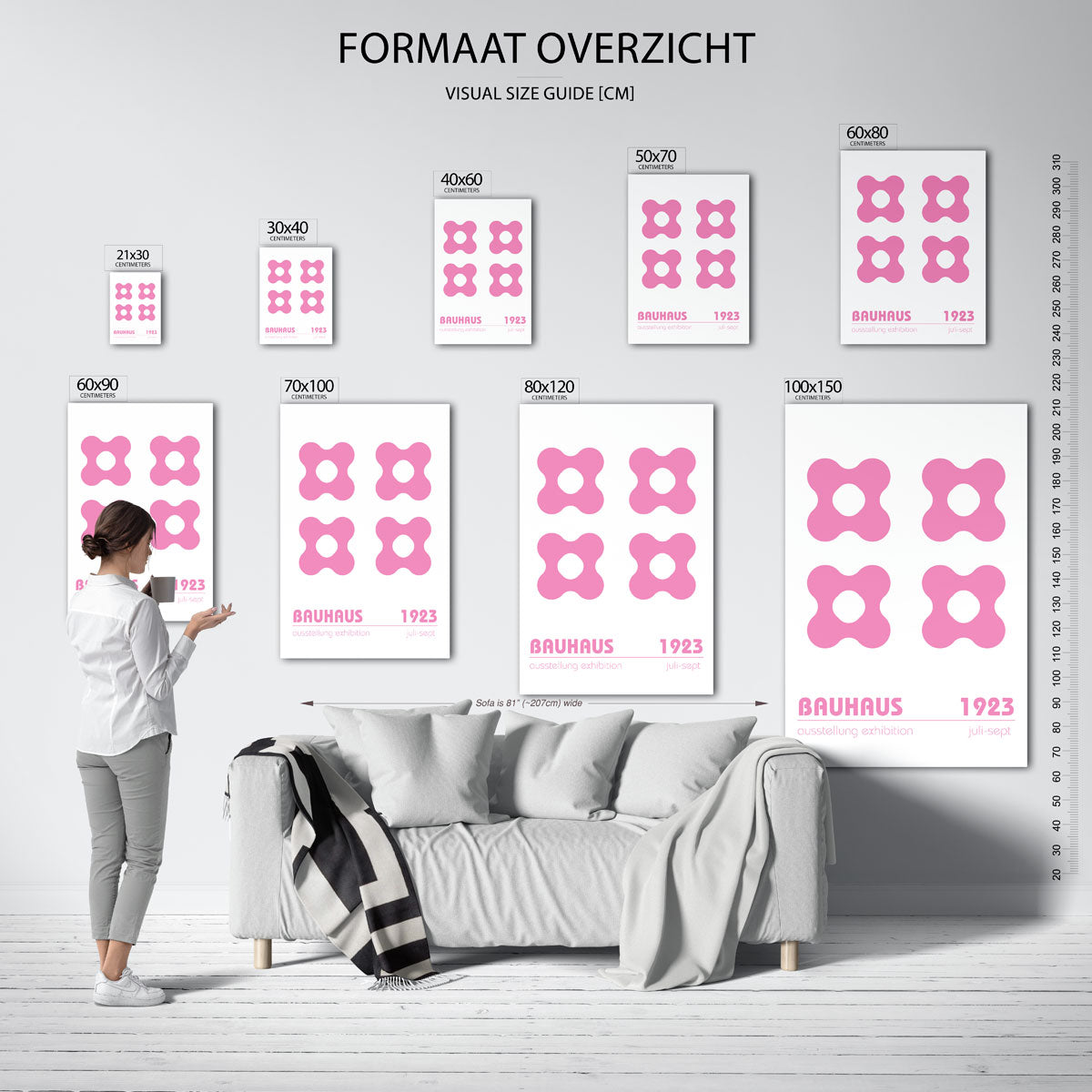 Vormritme en kleur Poster