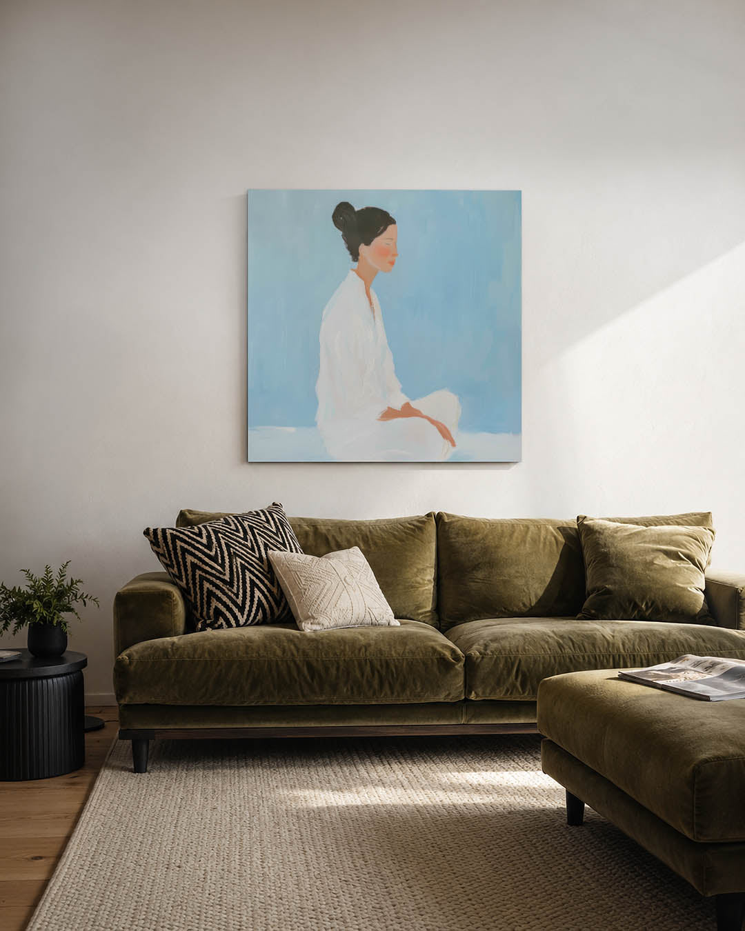 Serene meditatie Kunstwerk