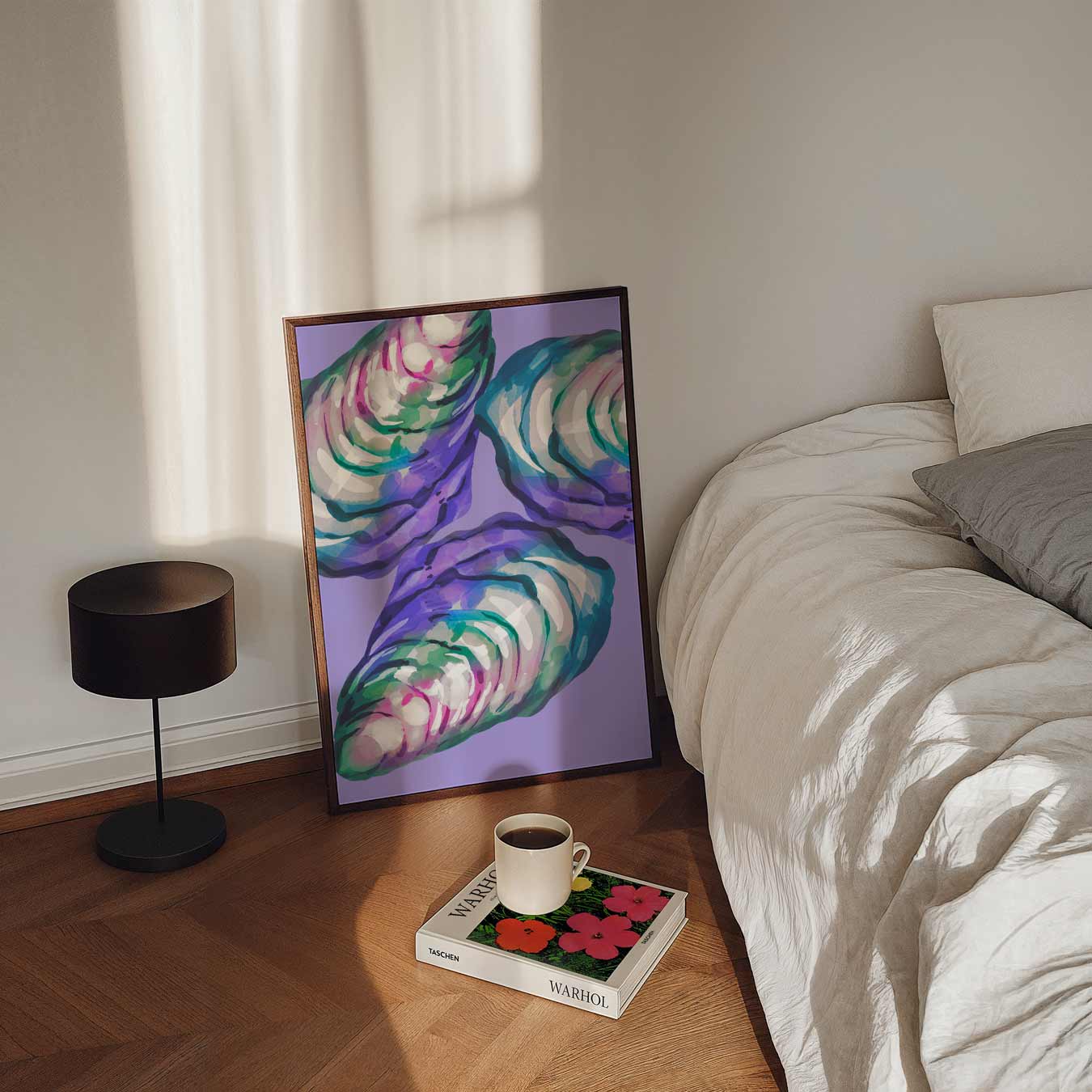 Abstracte Oesterschelpen Poster-WallArtistic