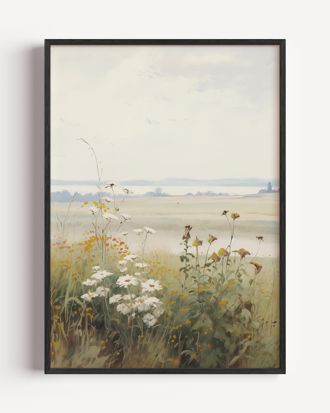 Wilde Bloemen Weide Poster-WallArtistic