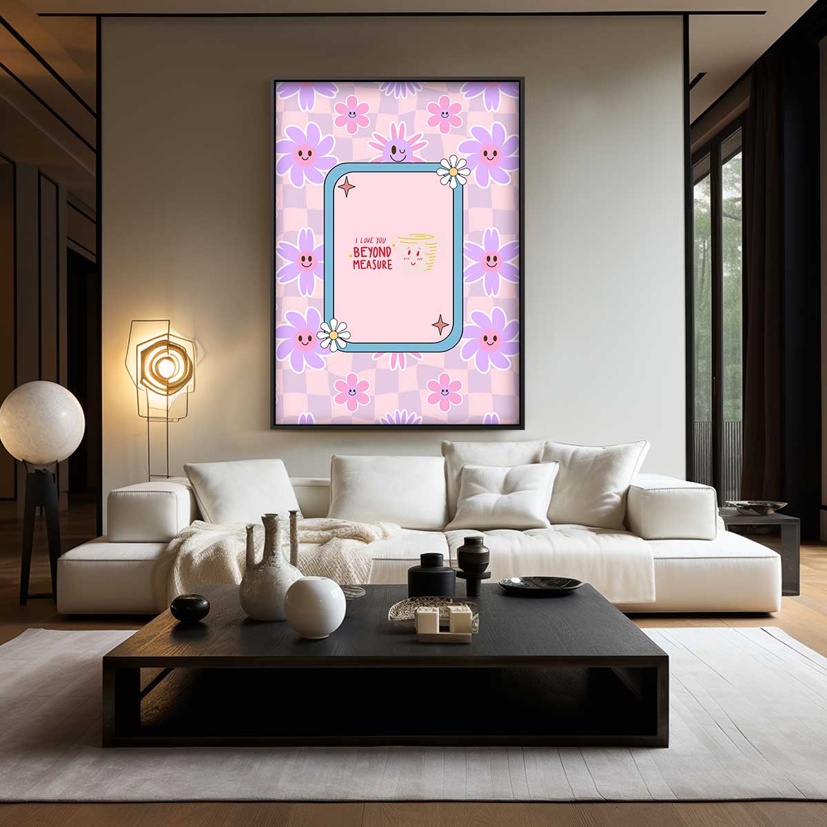 Bloemenkaart "Beyond Measure Kunstwerk-canvas-dibond-plexiglas-wanddecoratie-WallArtistic