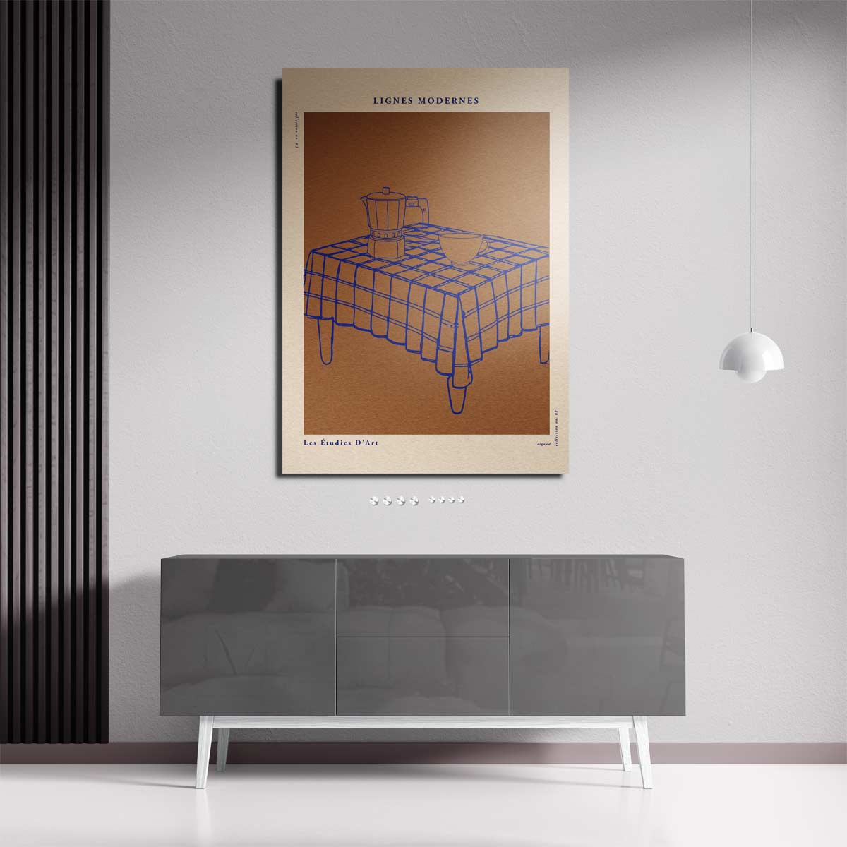 Moderne Lijnen Stilleven Kunstwerk-canvas-dibond-plexiglas-wanddecoratie-WallArtistic