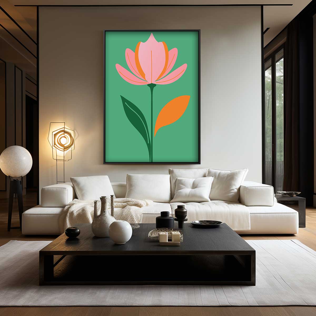 Bloeiende Tulpenpracht Kunstwerk-canvas-dibond-plexiglas-wanddecoratie-WallArtistic