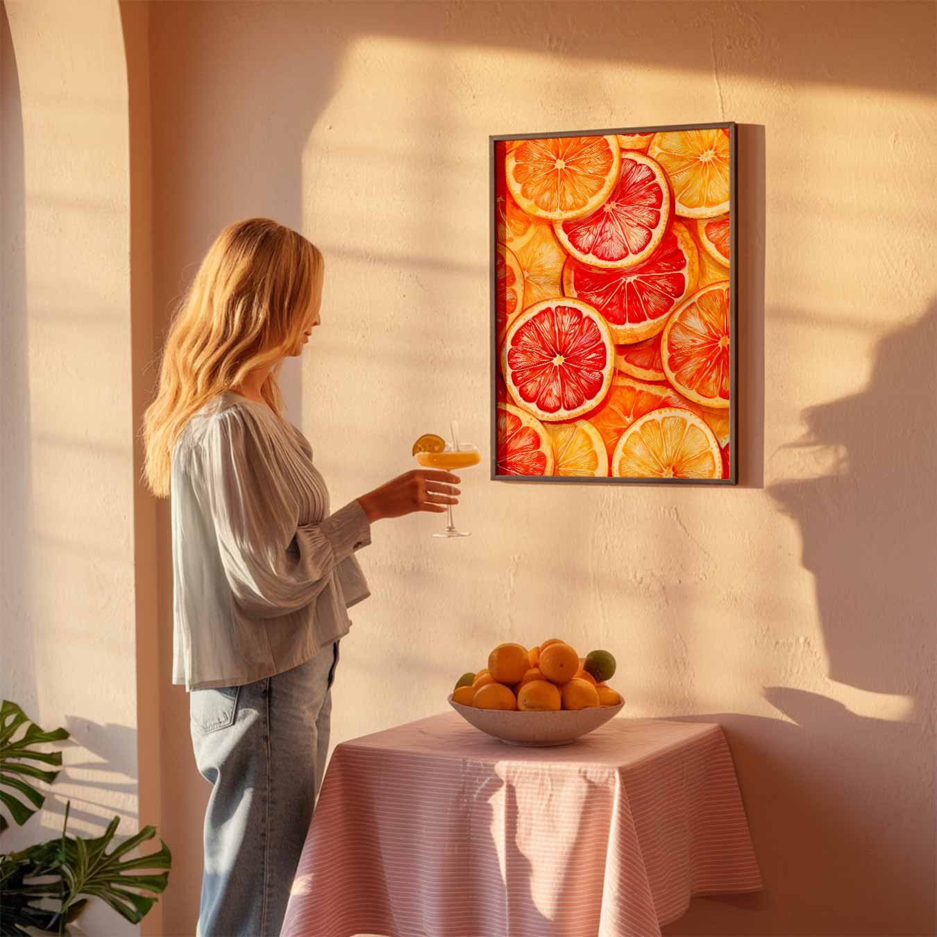 Zomerse Citrustonen Poster