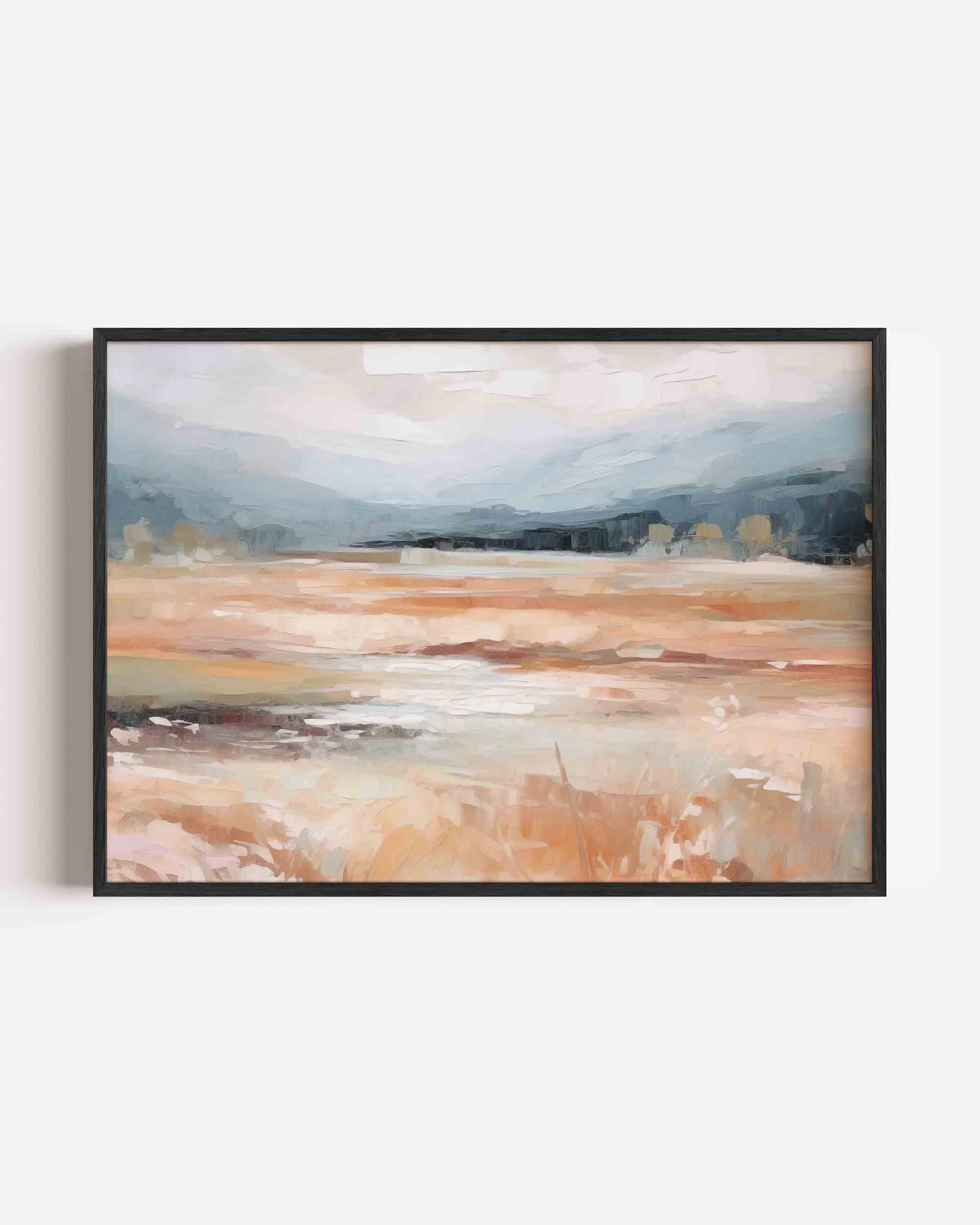 Landschap in zachte tinten Poster