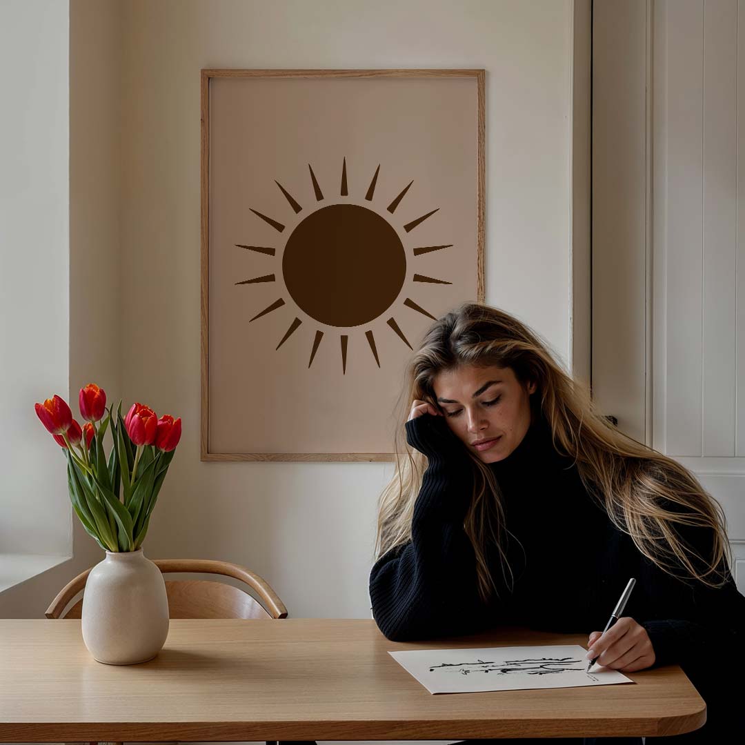 Zonsopkomst Wanddecoratie Poster-WallArtistic