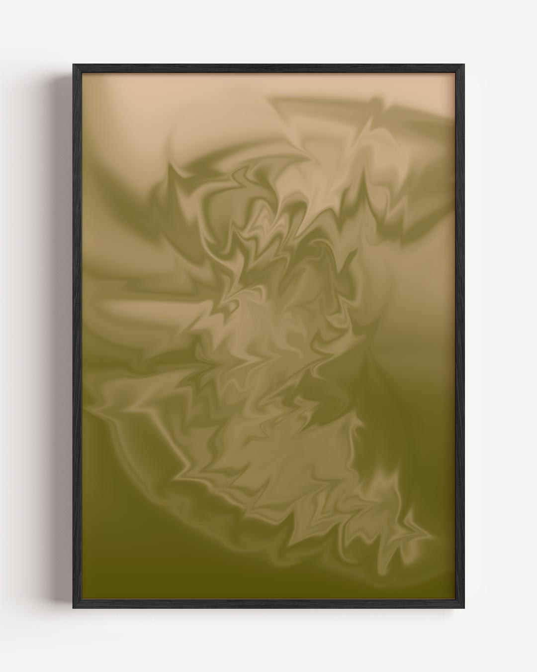 Mystieke Olijfgroene Werveling Poster-WallArtistic