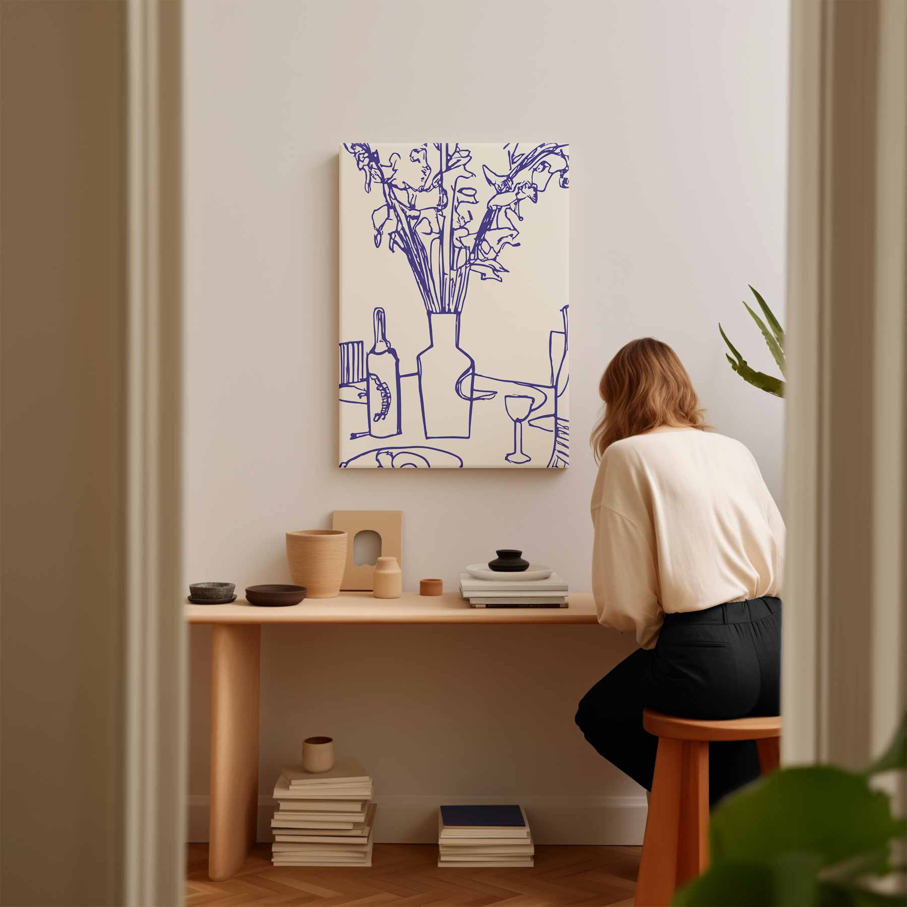 Lijnen van Leven Kunstwerk-canvas-dibond-plexiglas-wanddecoratie-WallArtistic