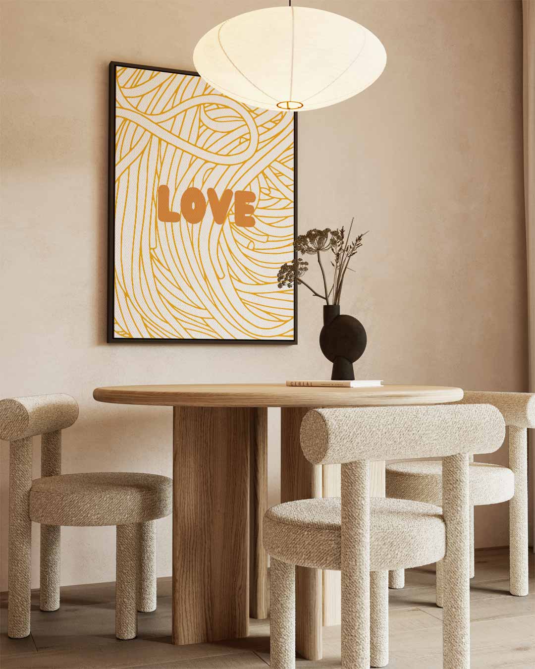 Liefdeslijnenspel Kunstwerk-canvas-dibond-plexiglas-wanddecoratie-WallArtistic