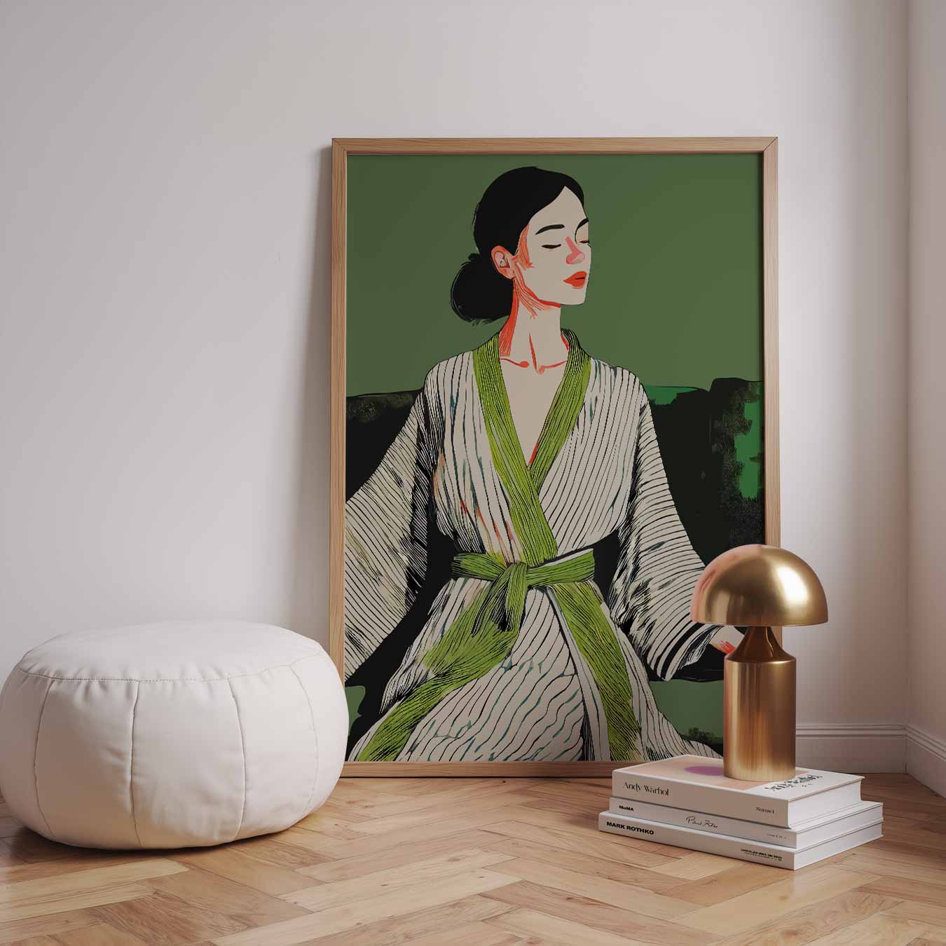 Zen Meditatie Vrouwenposter-WallArtistic