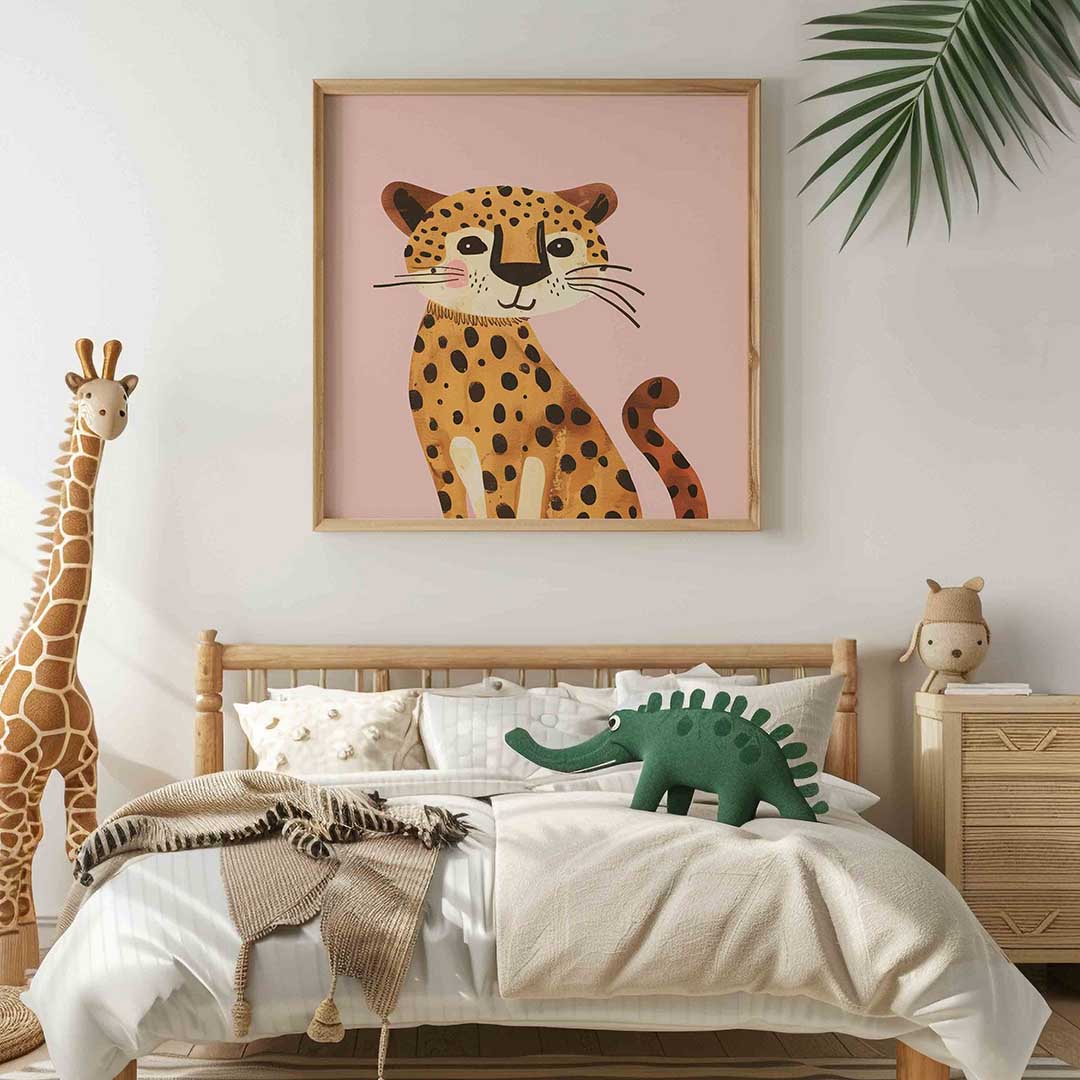 Schattige luipaard Poster
