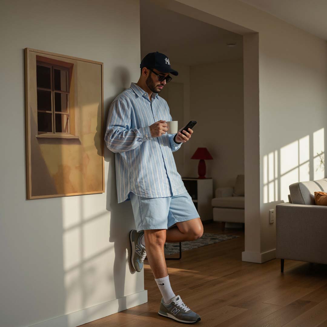 Zonnig Raamzicht Poster-WallArtistic