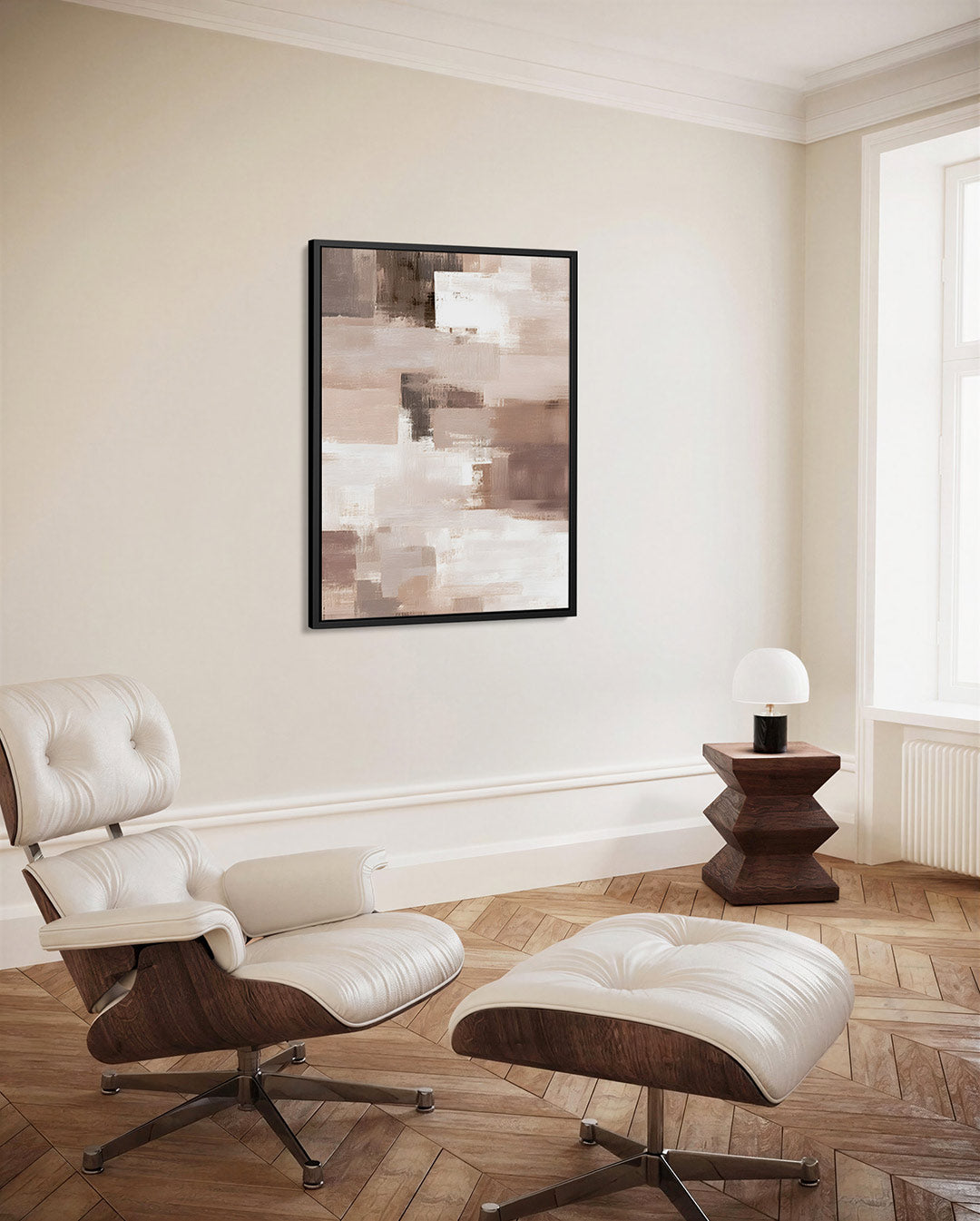 Zachte kleuren compositie Kunstwerk