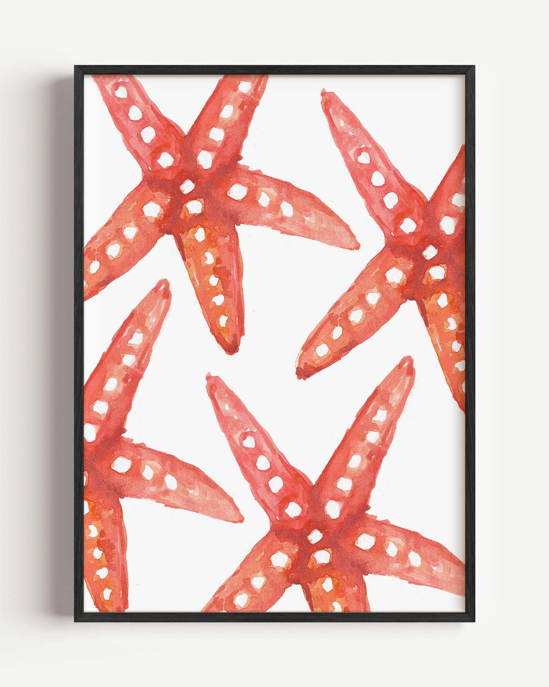 Rode Zeesterren Poster-WallArtistic