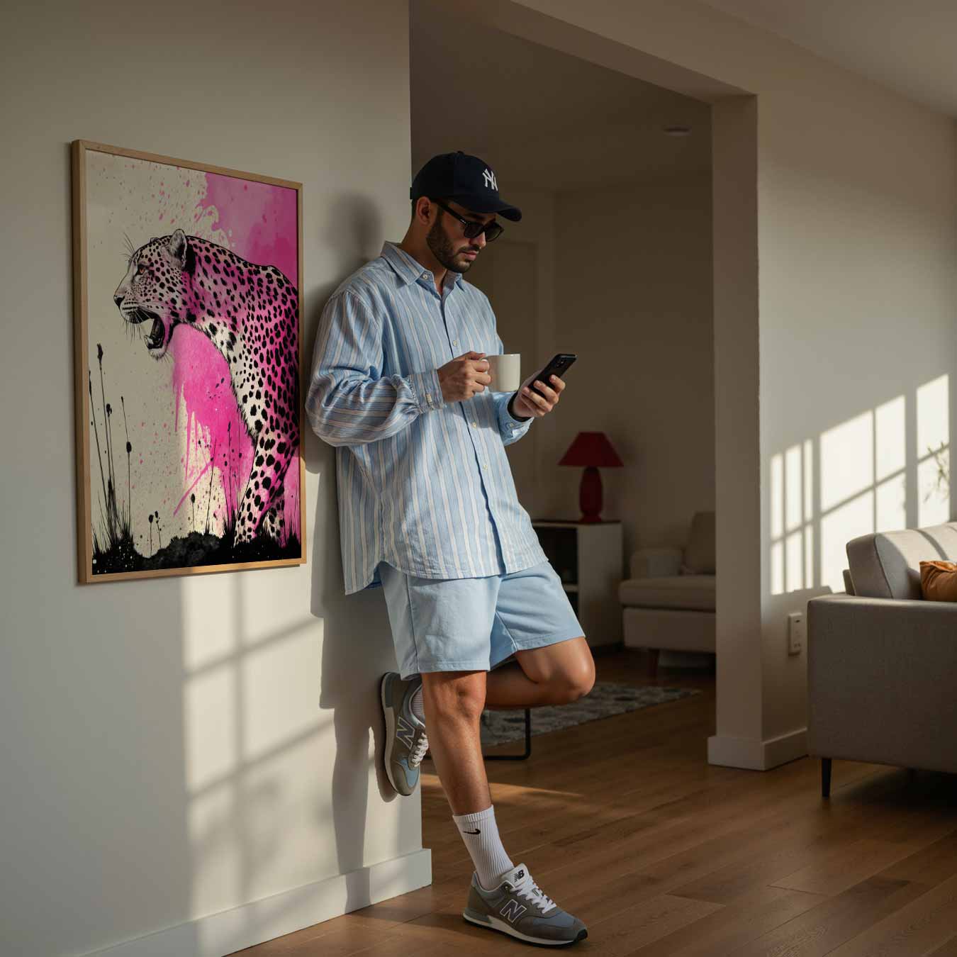 Wild Roze Leopard Print Poster-WallArtistic