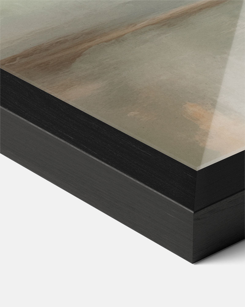 Rustieke Mistige Landschap Poster-WallArtistic