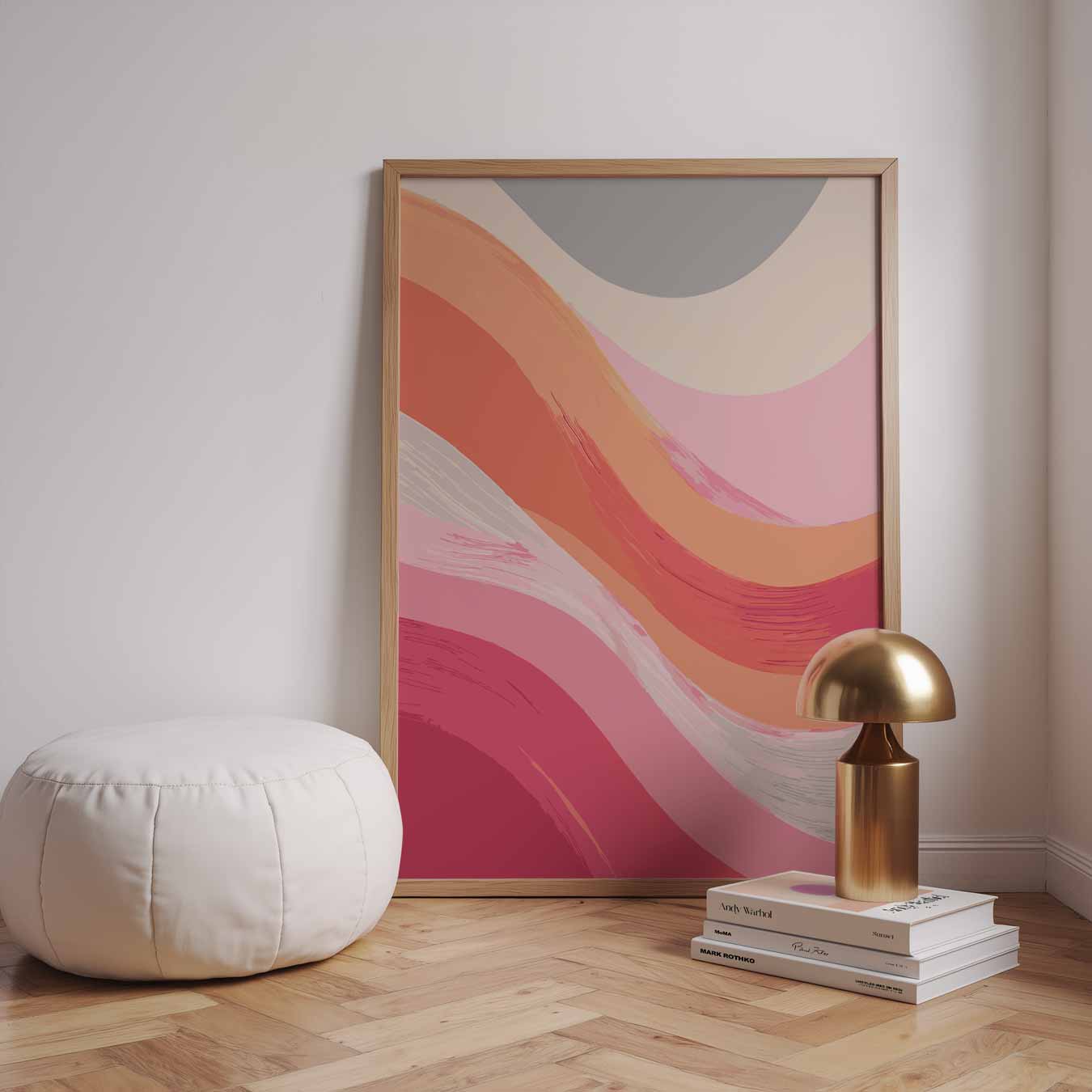 Kleurrijke Abstracte Golven Poster