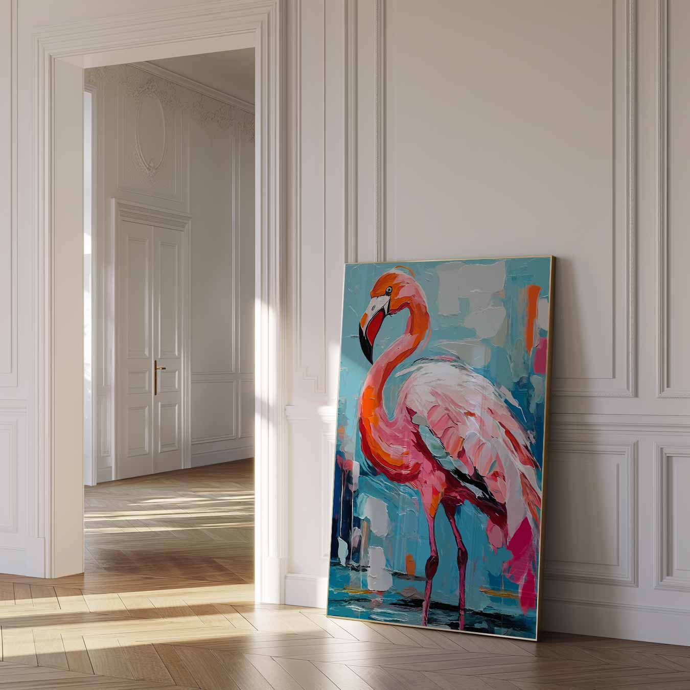 Kleurrijke Flamingo Wanddecoratie Poster