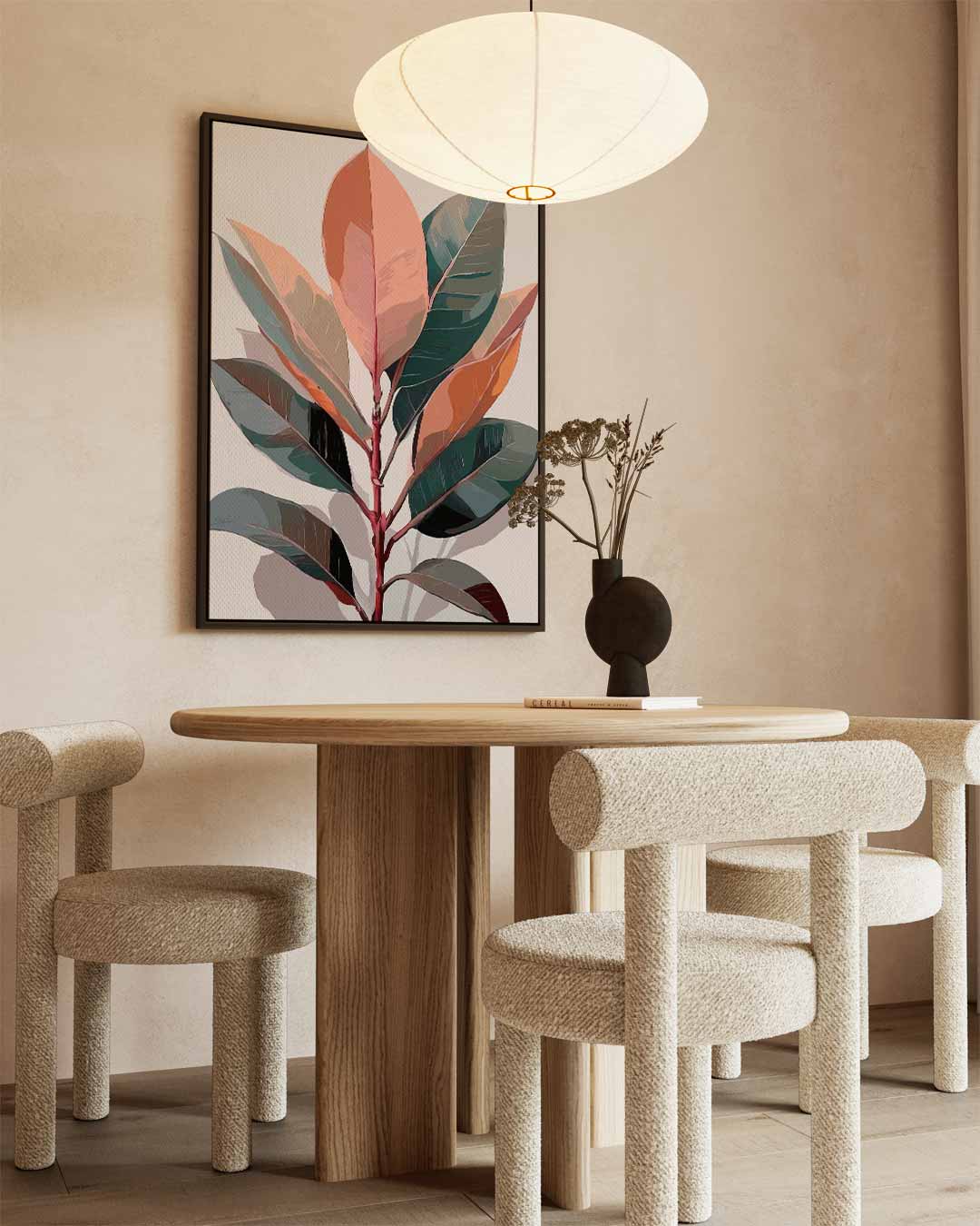 Botanische Bladeren Kunstprint Kunstwerk-canvas-dibond-plexiglas-wanddecoratie-WallArtistic