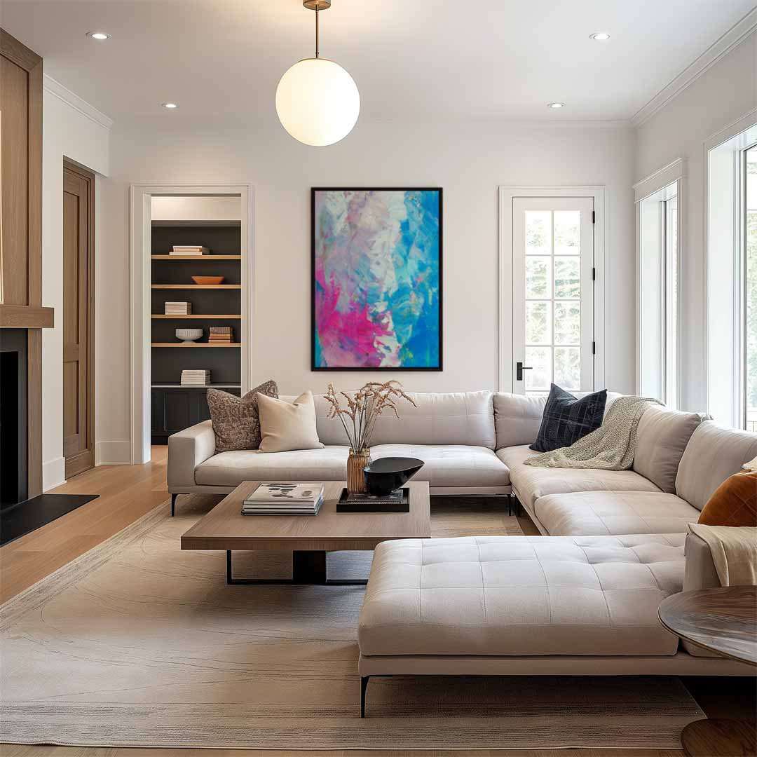 Kleurrijke dromen Kunstwerk-canvas-dibond-plexiglas-wanddecoratie-WallArtistic