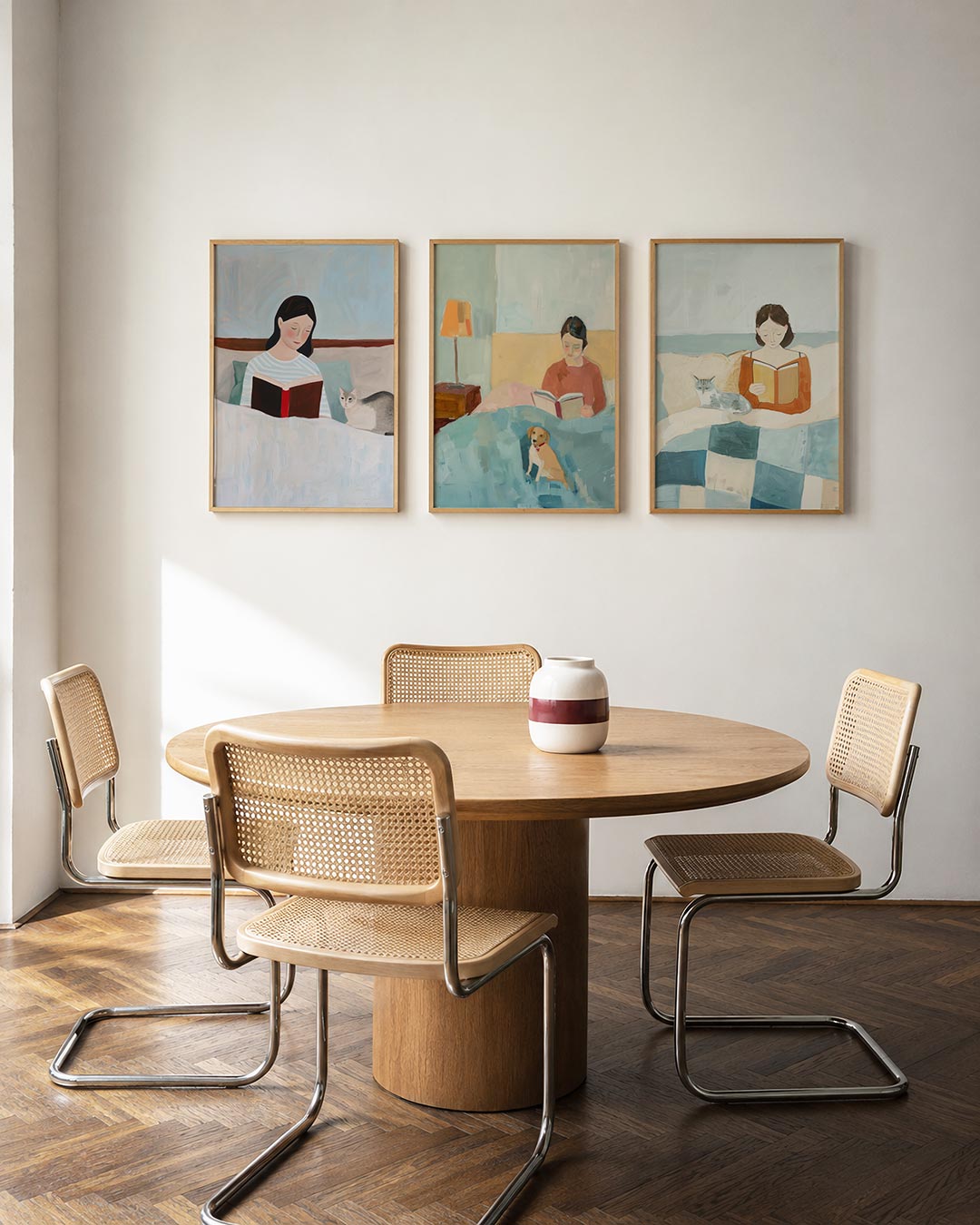 Rustige leeshoek Posterset