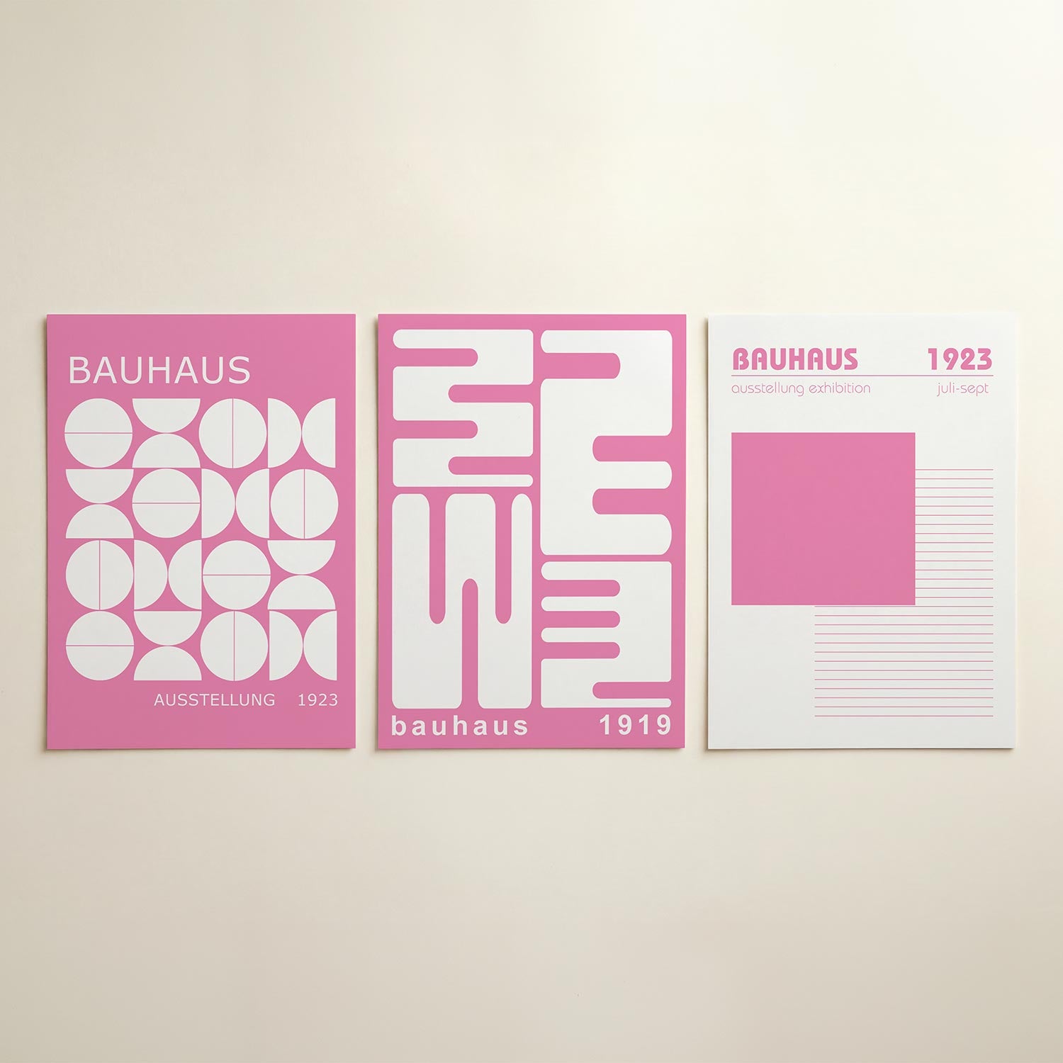 Vormen en vlakken Posterset