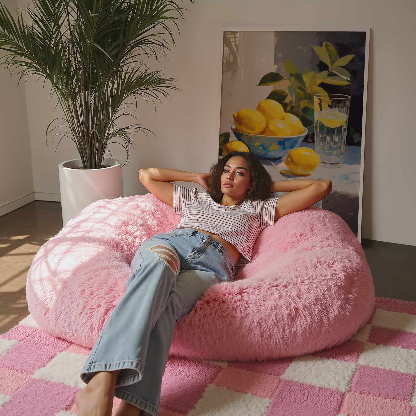 Zonnige Citroentafel Poster-WallArtistic