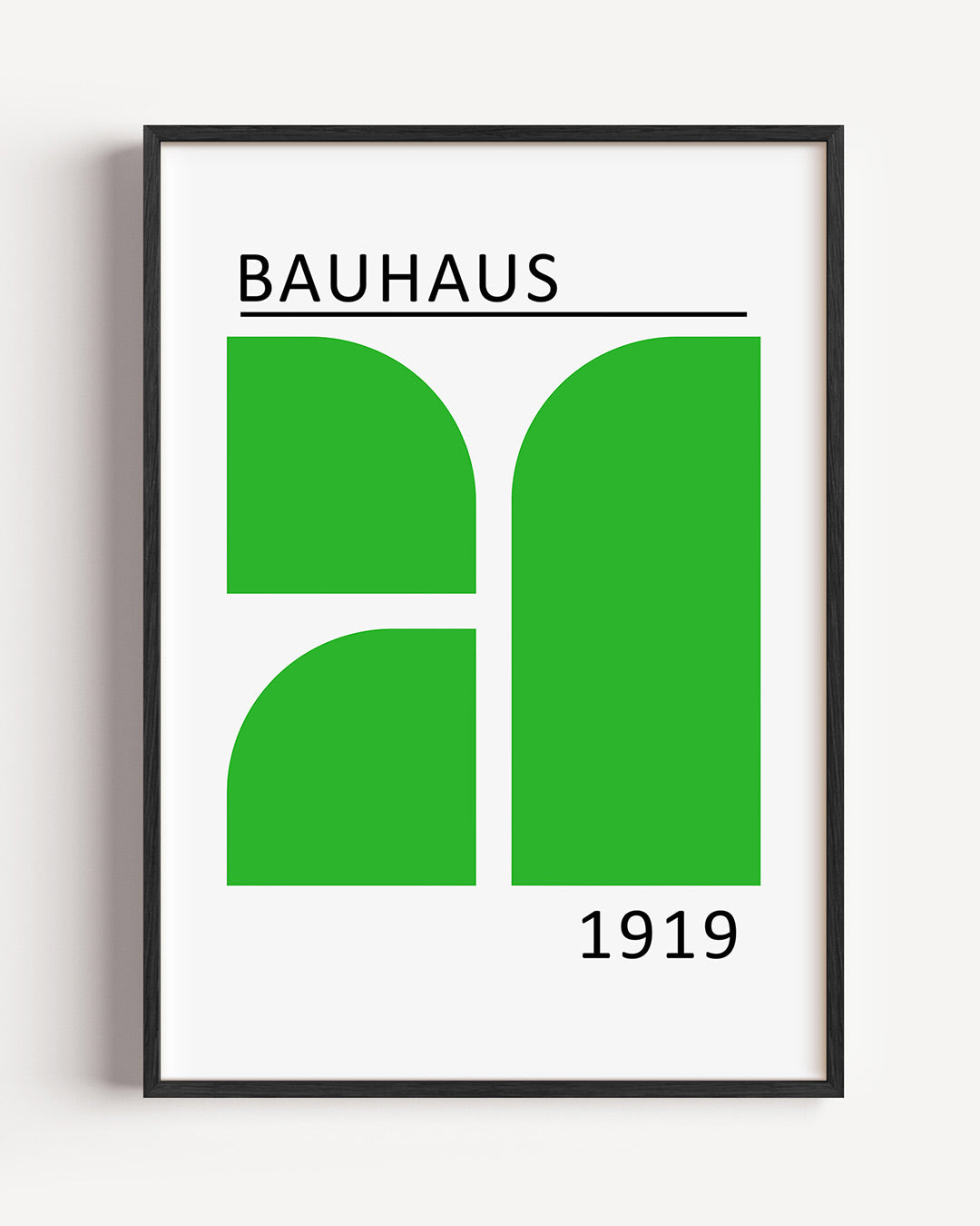 Groene vlakverdeling Poster