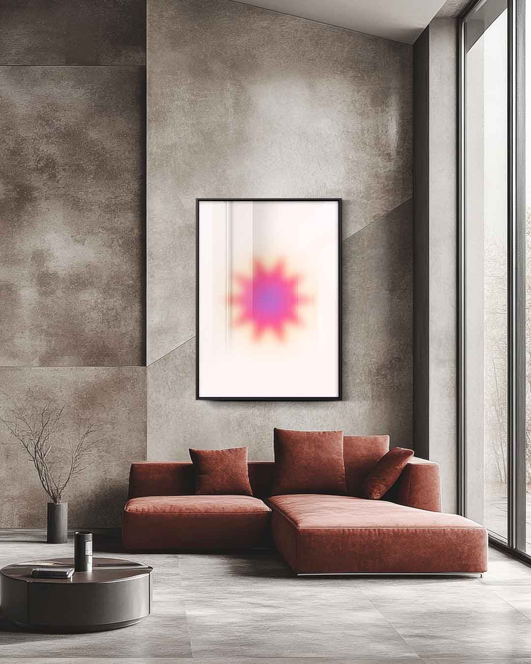Zachte Sterrenexplosie Kunstwerk-canvas-dibond-plexiglas-wanddecoratie-WallArtistic