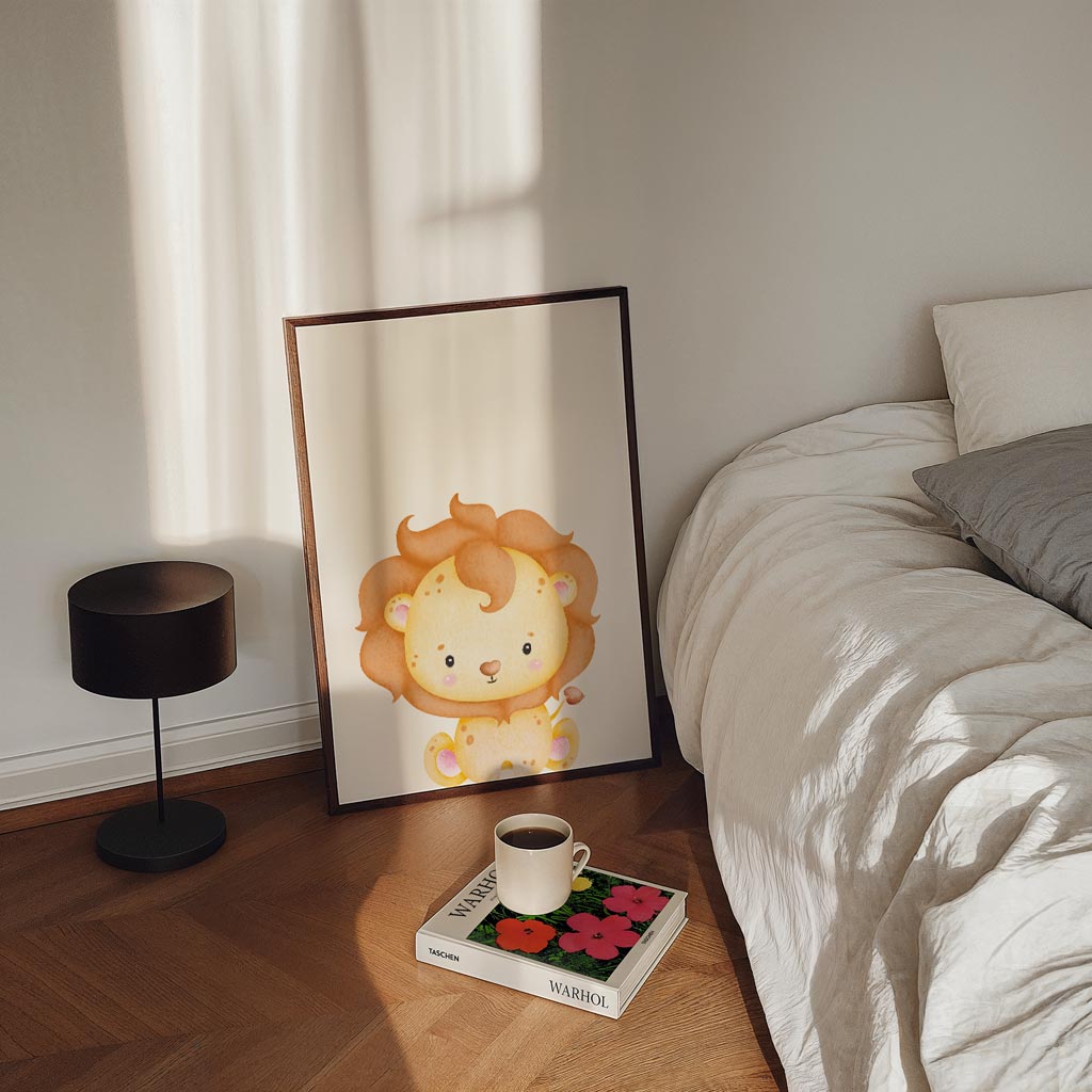 Schattige Leeuwen Poster