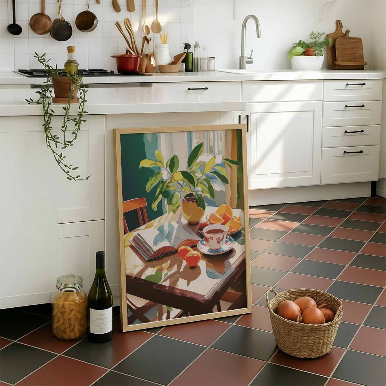 Gezellige Ochtendmomenten Poster-WallArtistic