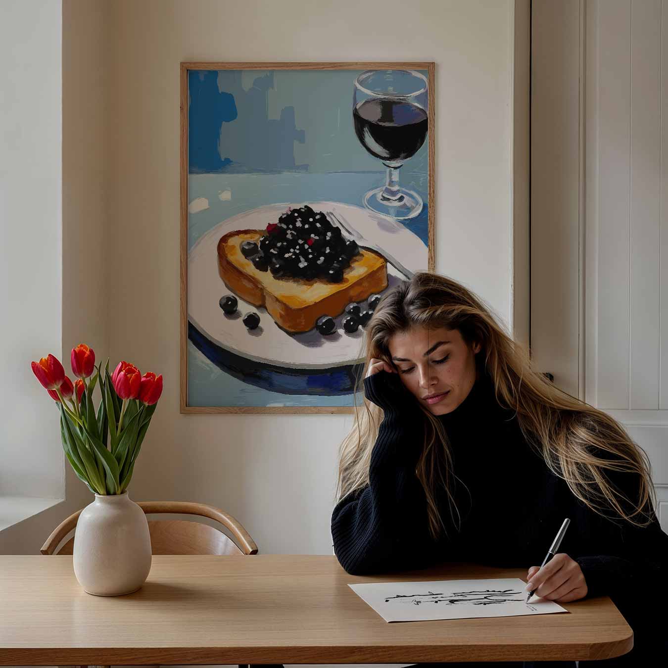 Ontbijt Moment Poster-WallArtistic