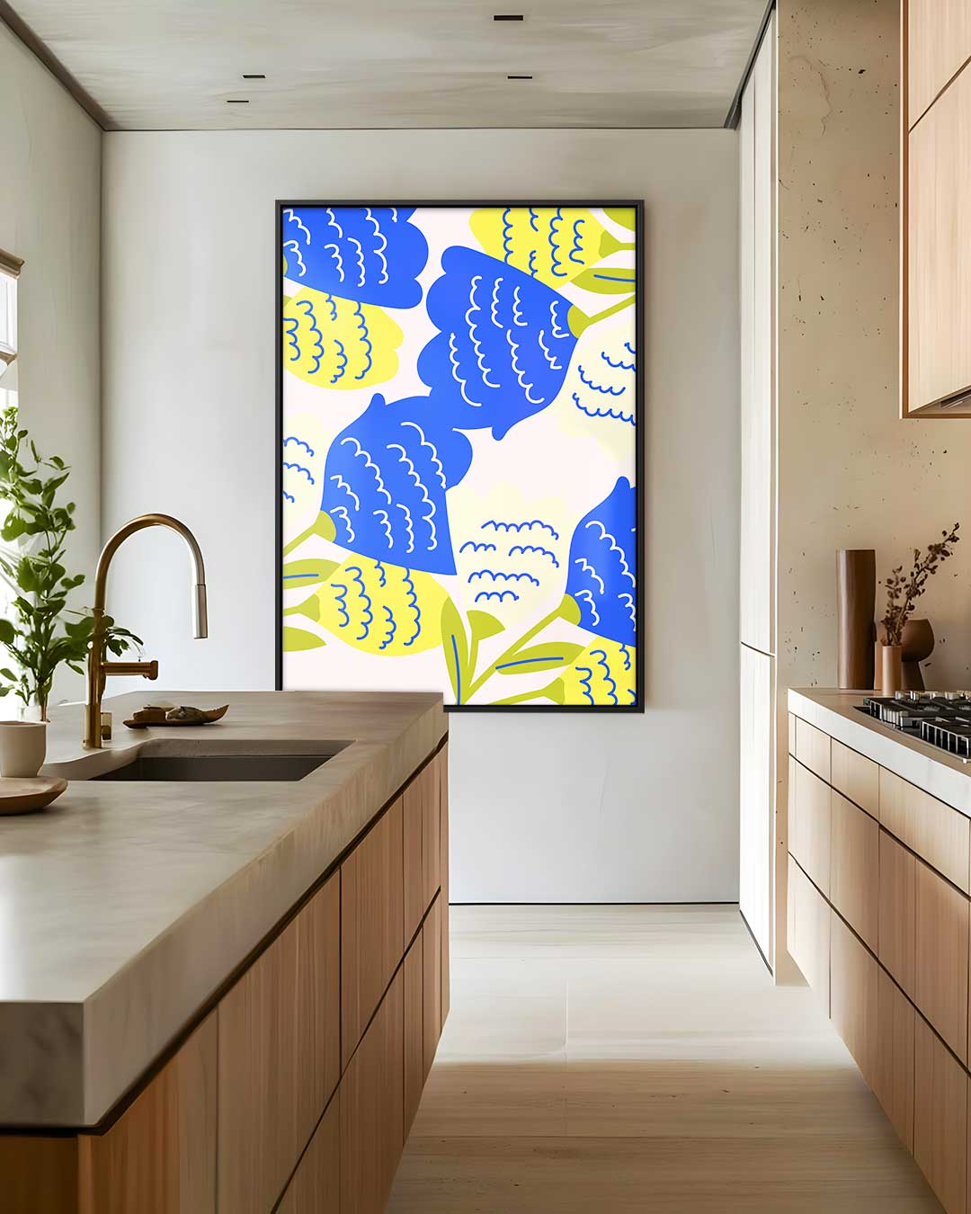 Bloemenexplosie Kunstwerk-canvas-dibond-plexiglas-wanddecoratie-WallArtistic