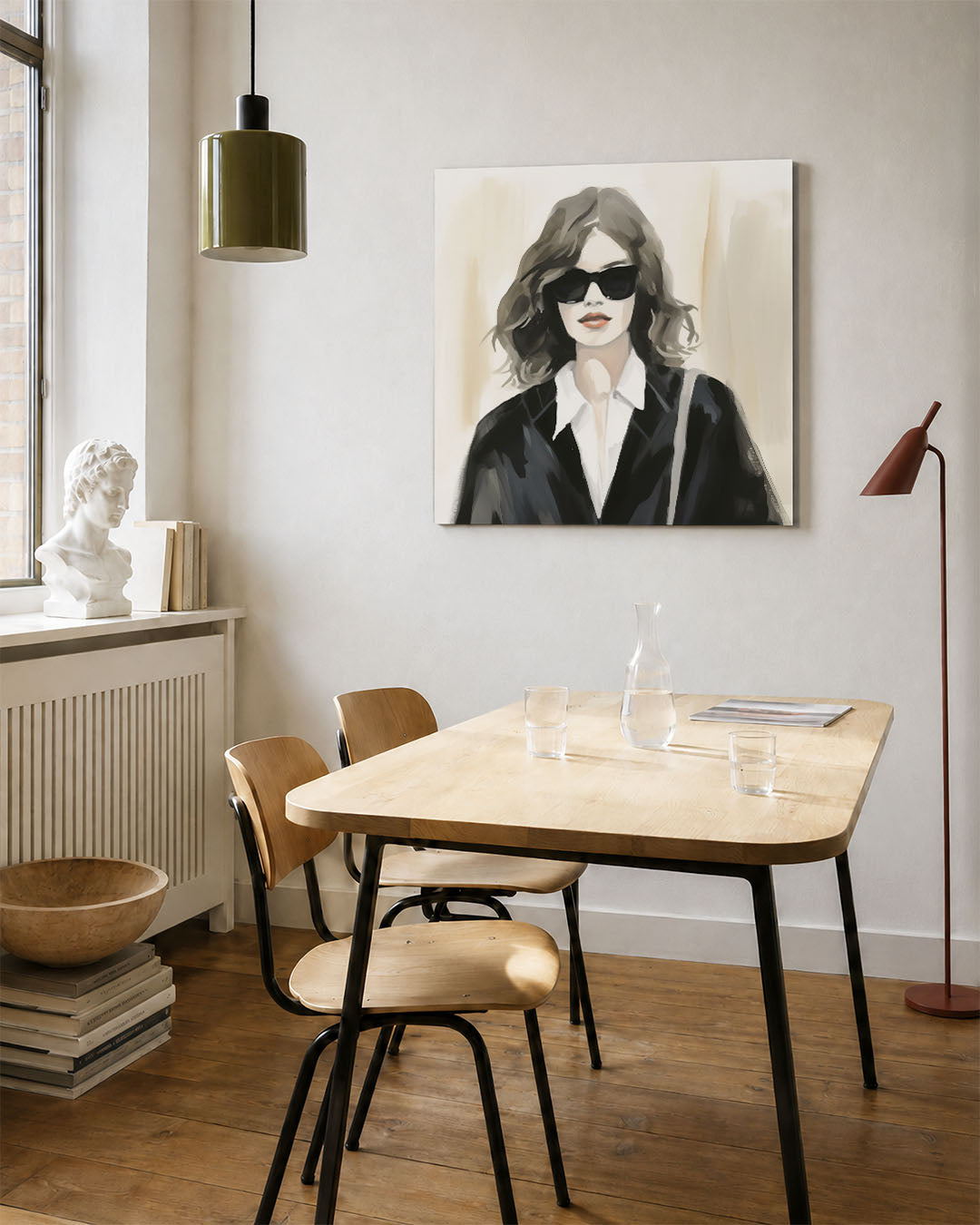 Stijlvolle vrouw Kunstwerk