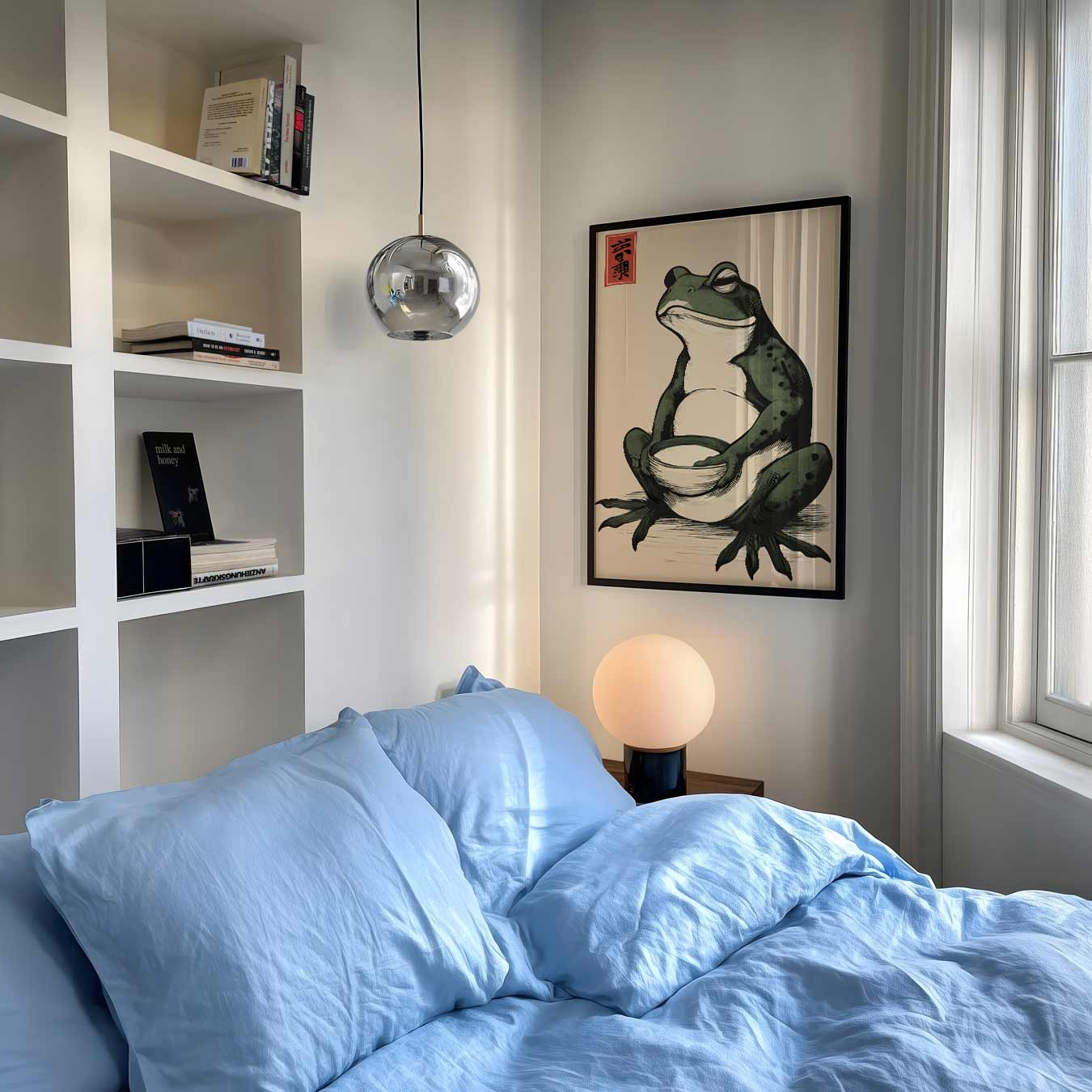 Rustgevende Kikker Poster