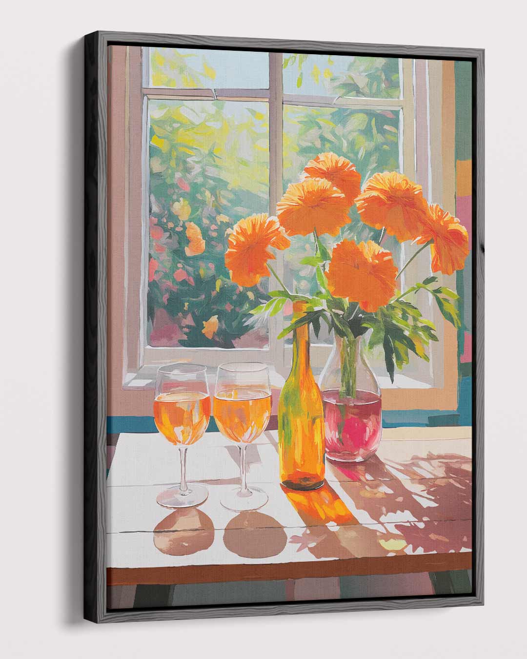Zomers Licht in de Kamer Kunstwerk-canvas-dibond-plexiglas-wanddecoratie-WallArtistic