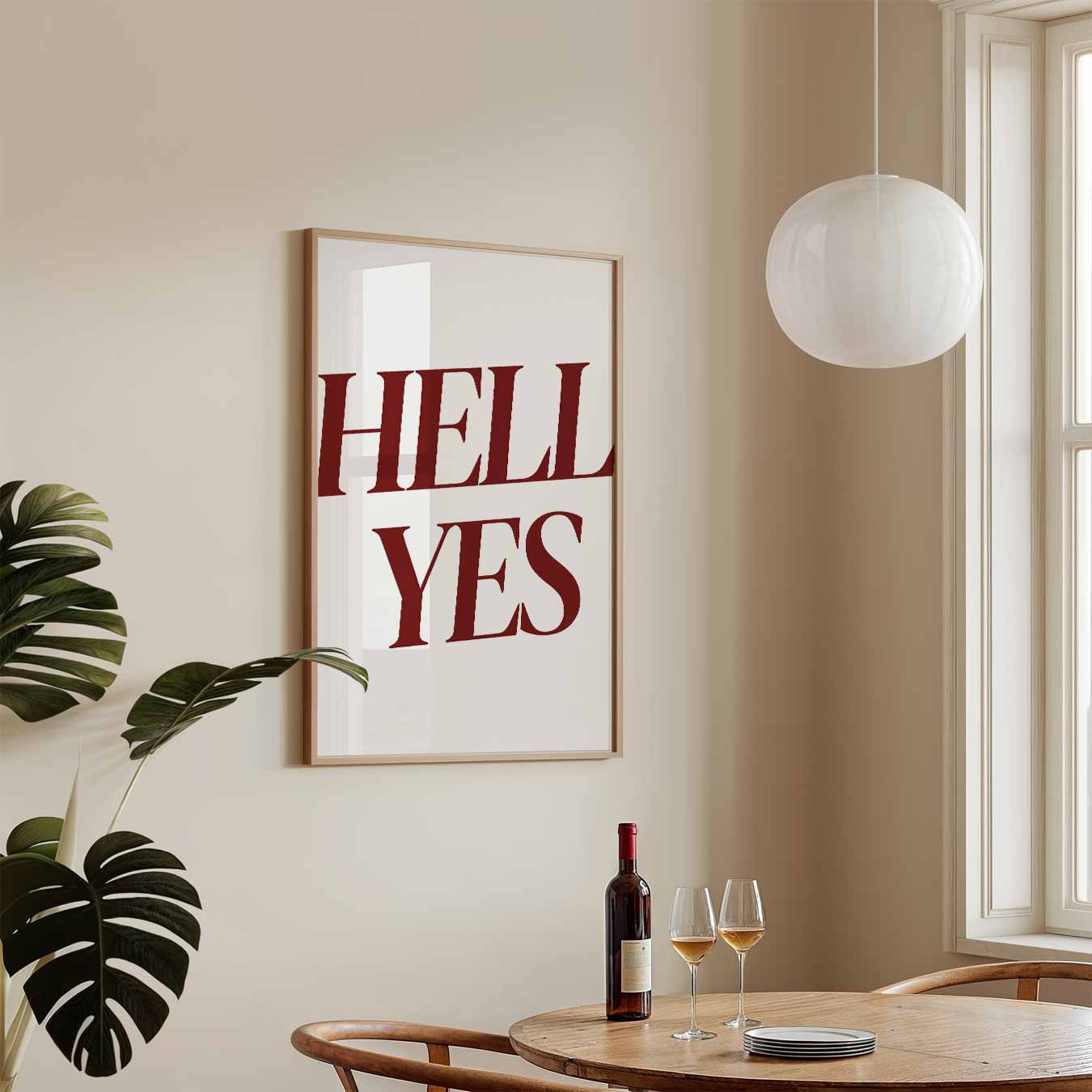 Hell Yes Motivatieposter