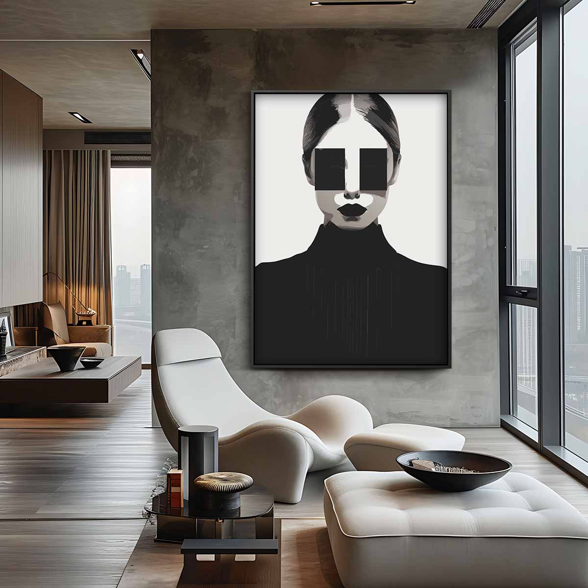 Abstract kunstwerk Kunstwerk-canvas-dibond-plexiglas-wanddecoratie-WallArtistic