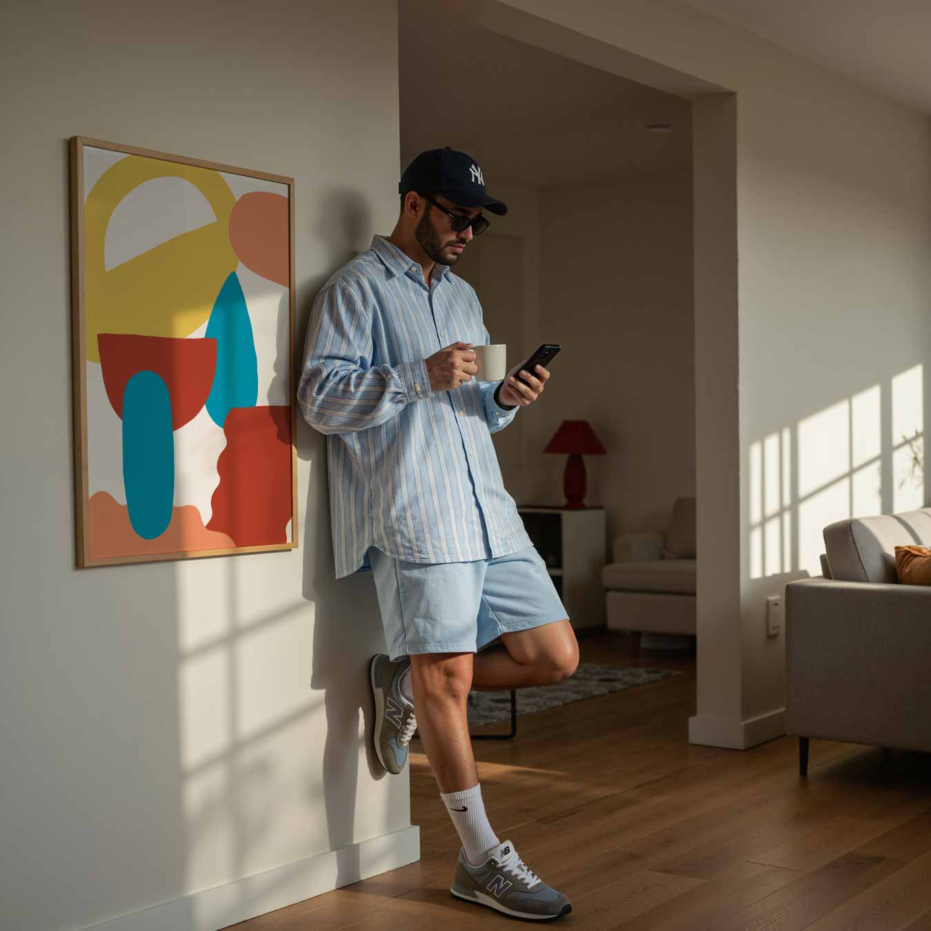 Kleurrijke Abstracte Vormen Poster-WallArtistic