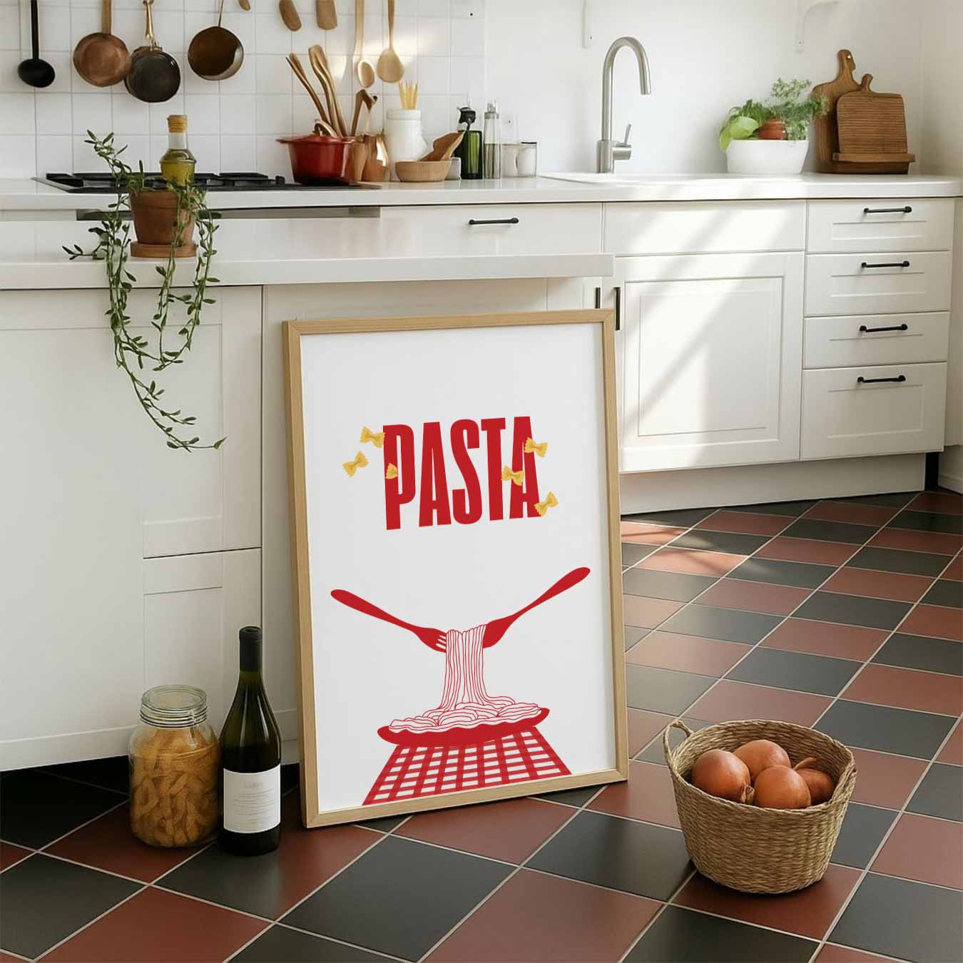 Pasta Liefde Poster-WallArtistic