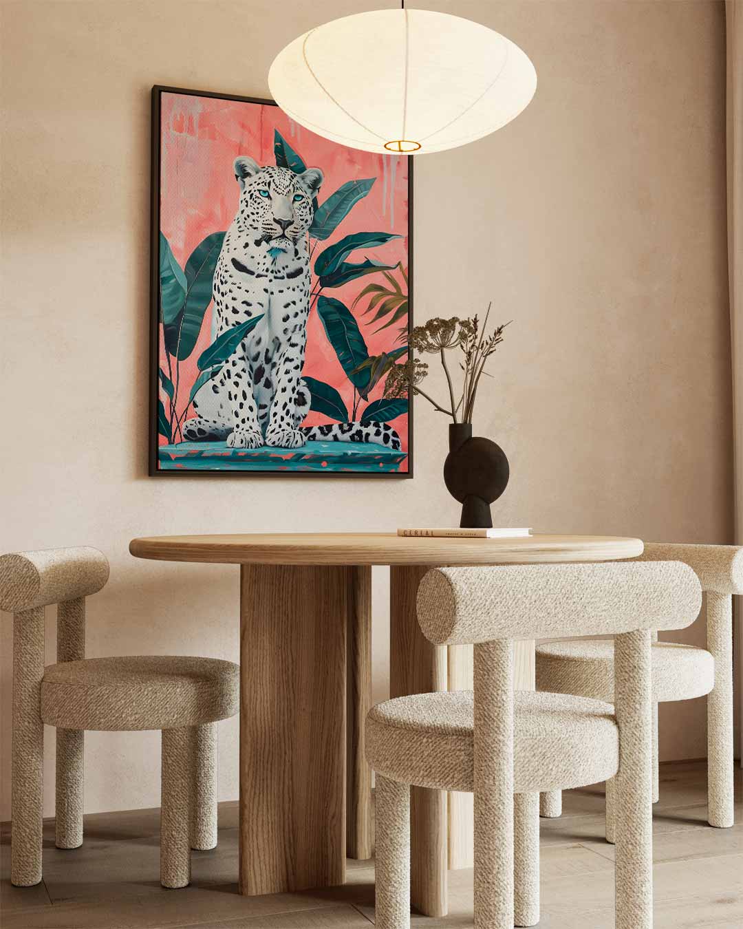 Elegante Luipaard in Jungle Kunstwerk-canvas-dibond-plexiglas-wanddecoratie-WallArtistic