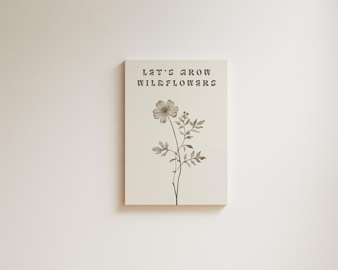 Let's Grow Wildflowers Poster