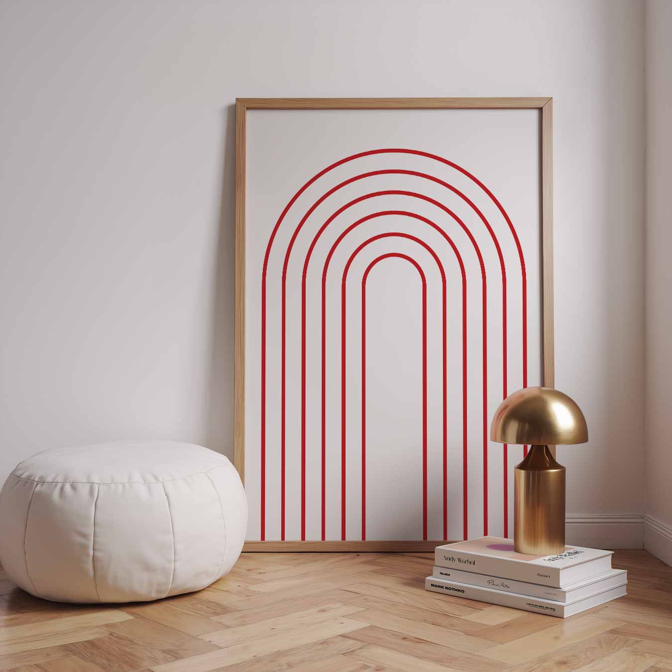 Modern Minimalistische Boog Poster