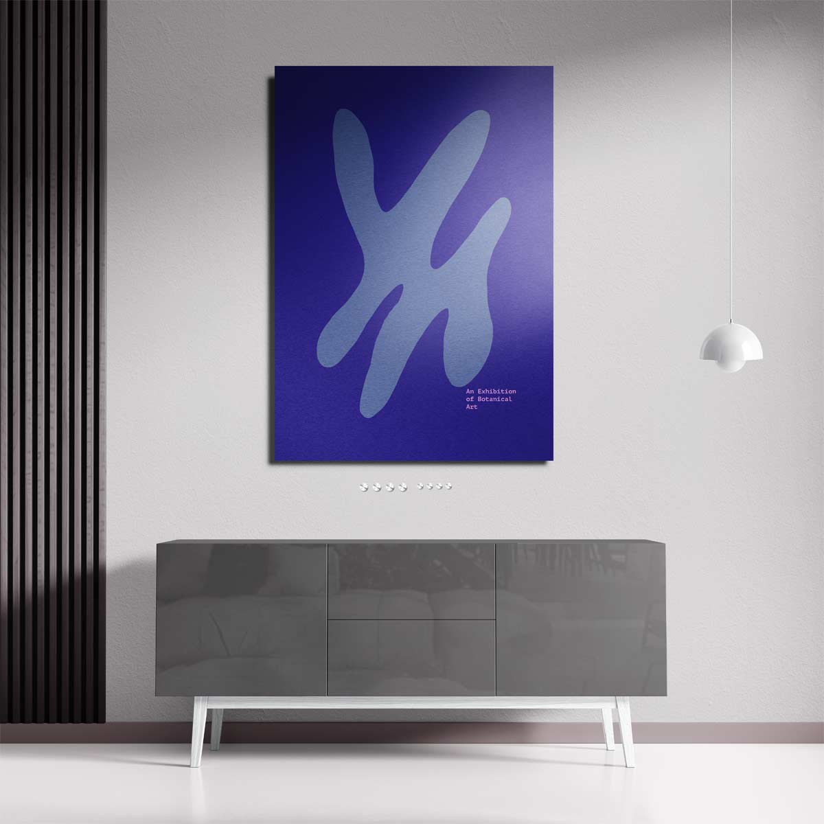 Abstracte Botanische Expressie Kunstwerk-canvas-dibond-plexiglas-wanddecoratie-WallArtistic